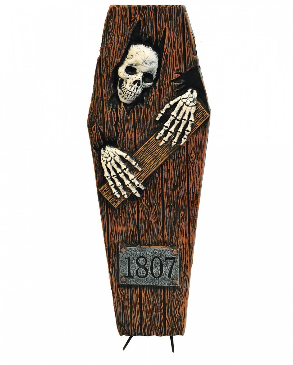Horror-Shop Dekoobjekt Ausbrechendes Skelett als Halloween Deko 69 cm