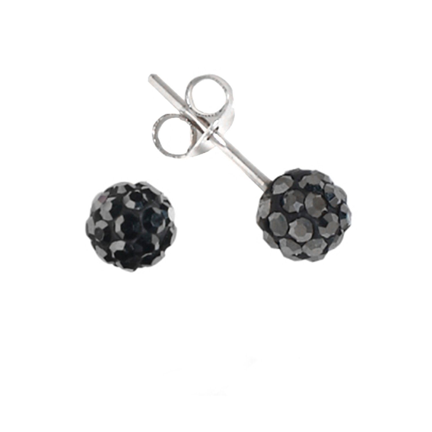 Impala Paar Серьги-гвоздики Bonnie 5 mm mit Kristallsteinen von Preciosa, Silberschmuck für Damen mit Kristallsteinen