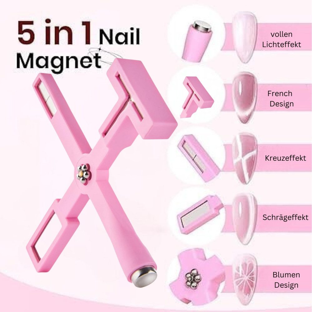 Aurora Nageldesign Zubehör Aurora Cat Eye Magnet Multitool 5 in 1 BLACK, 1-tlg.