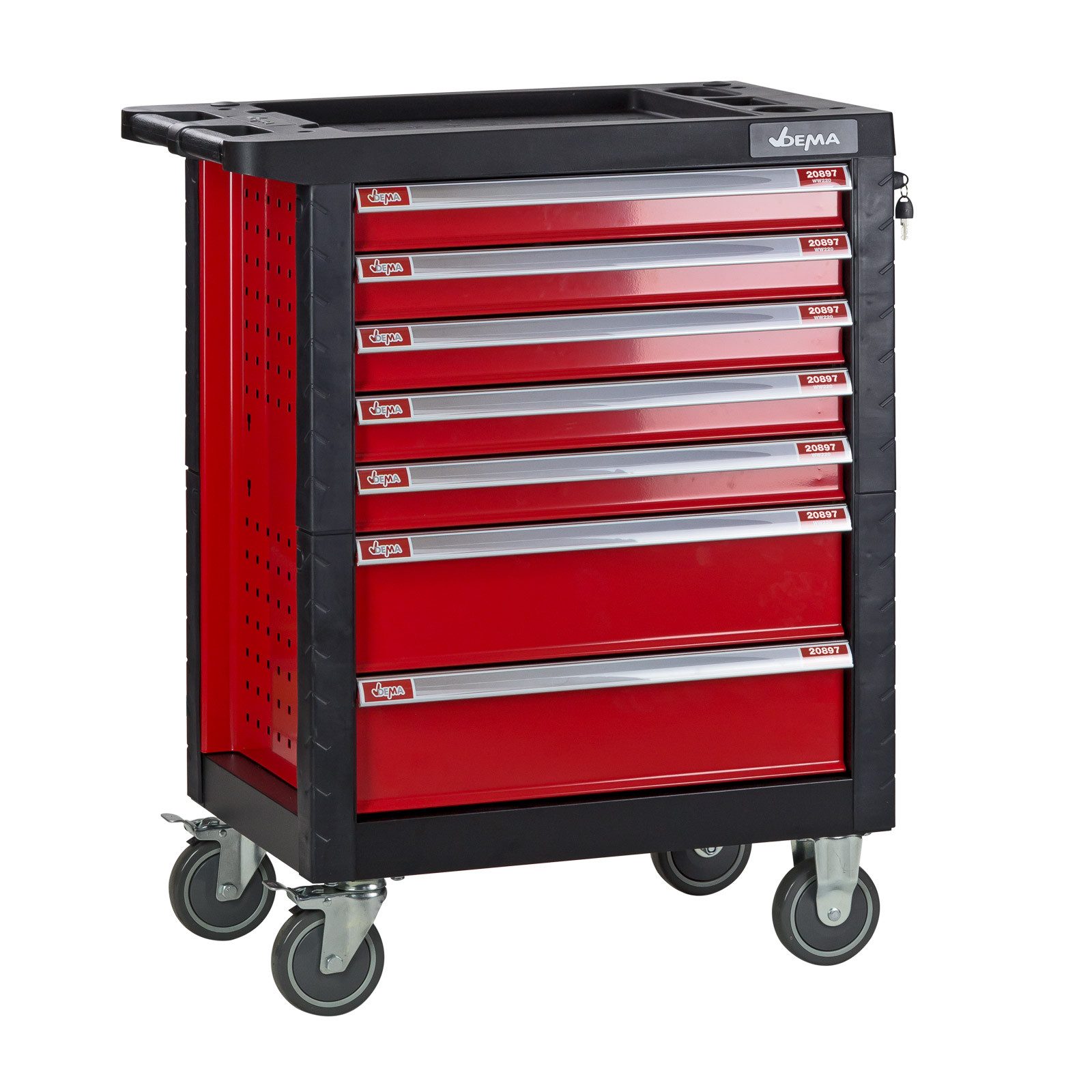 DEMA Werkzeugwagen / Werkstattwagen Carlos, 7 Schubladen, Leer (Vergleichss günstig online kaufen