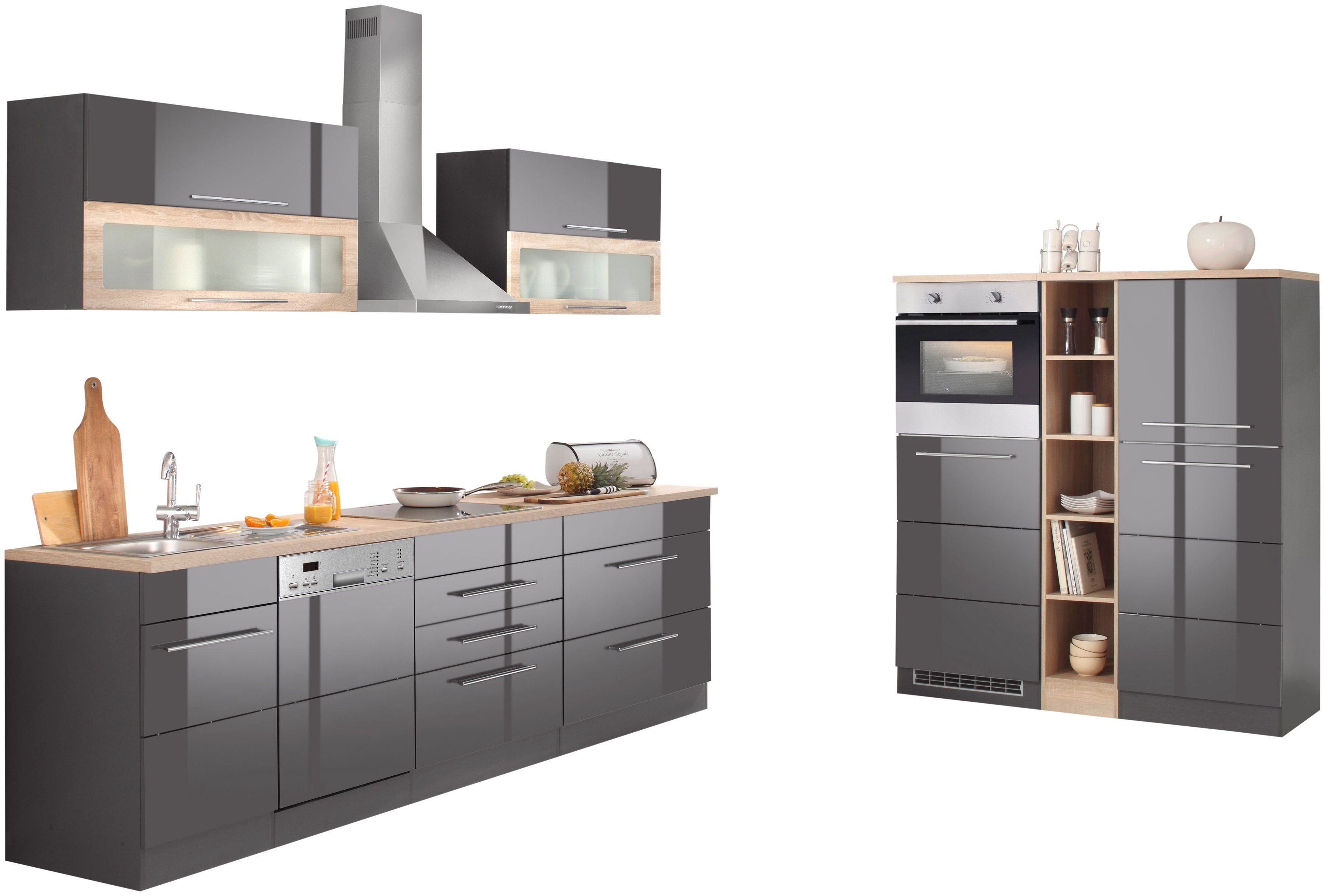 KOCHSTATION Küchenzeile KS-Wien, Breite 440 cm, wahlweise mit E-Geräten und günstig online kaufen