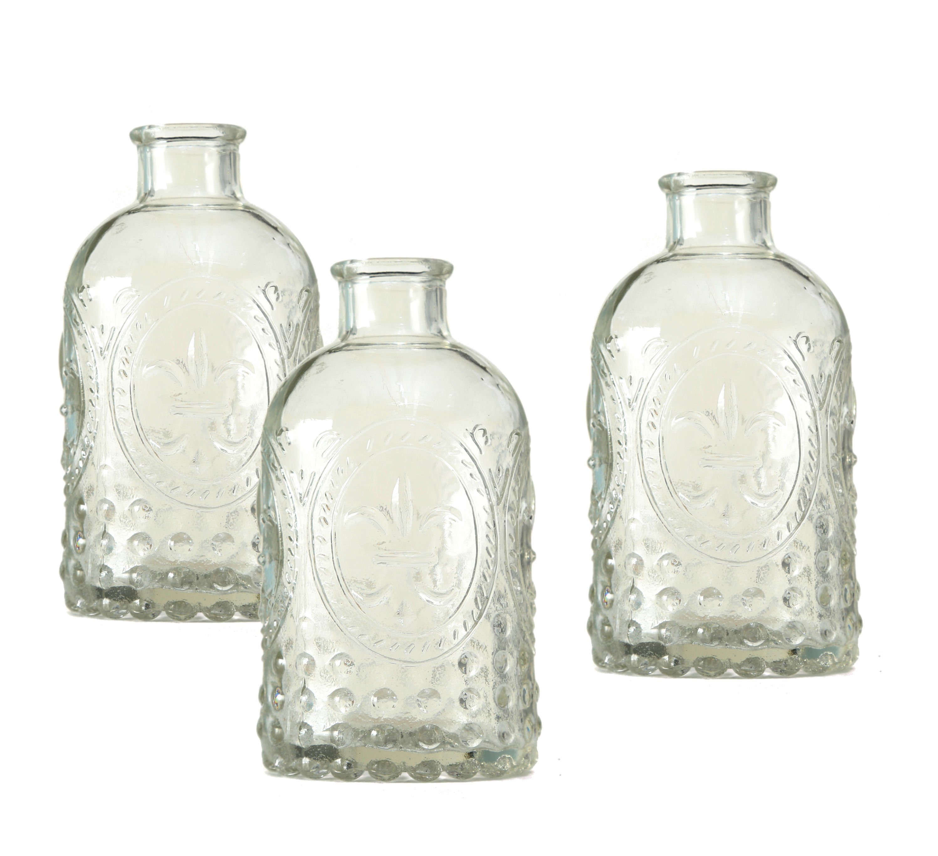 Dekovase Vase Country 3er Set - Klarglas