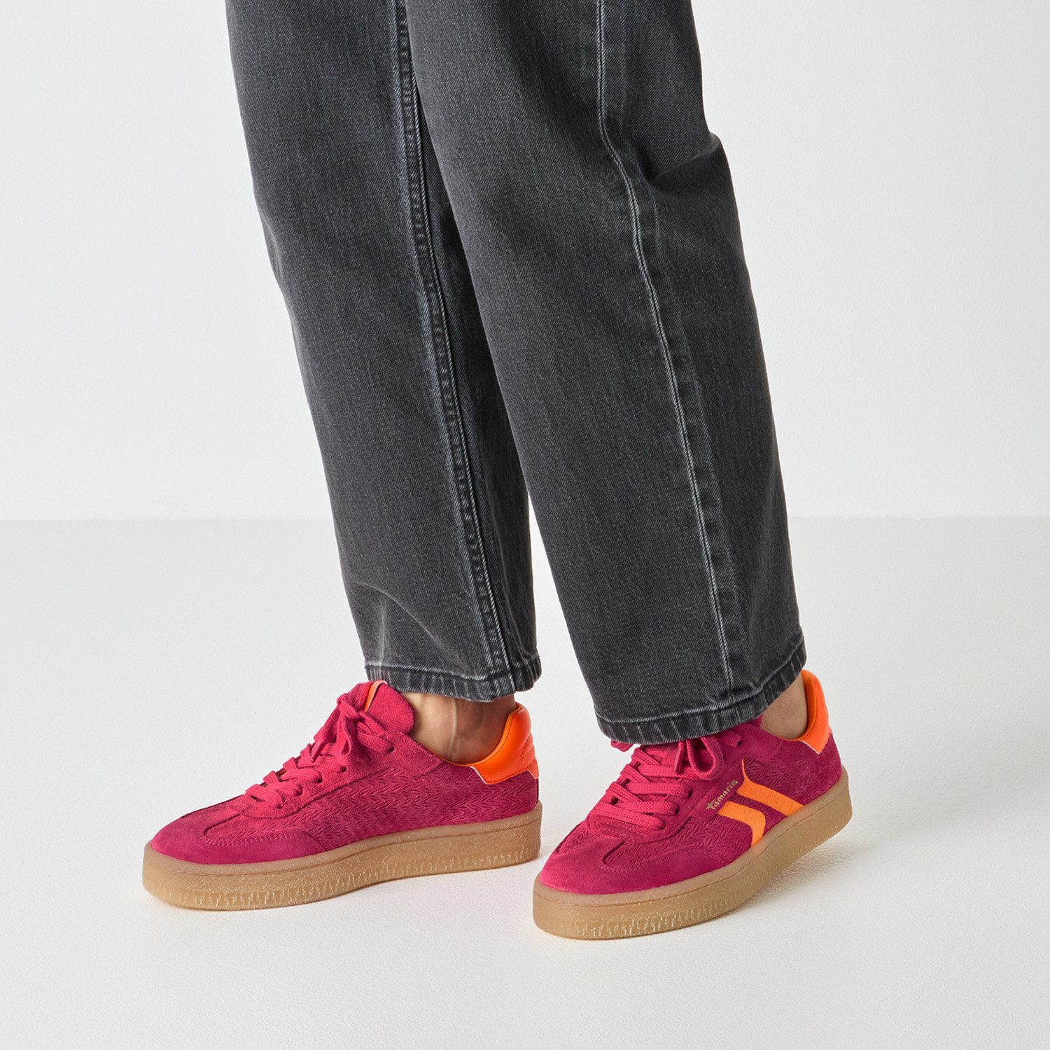 Tamaris Plateausneaker Freizeitschuh, Halbschuh, Schnürschuh im Retro-Look