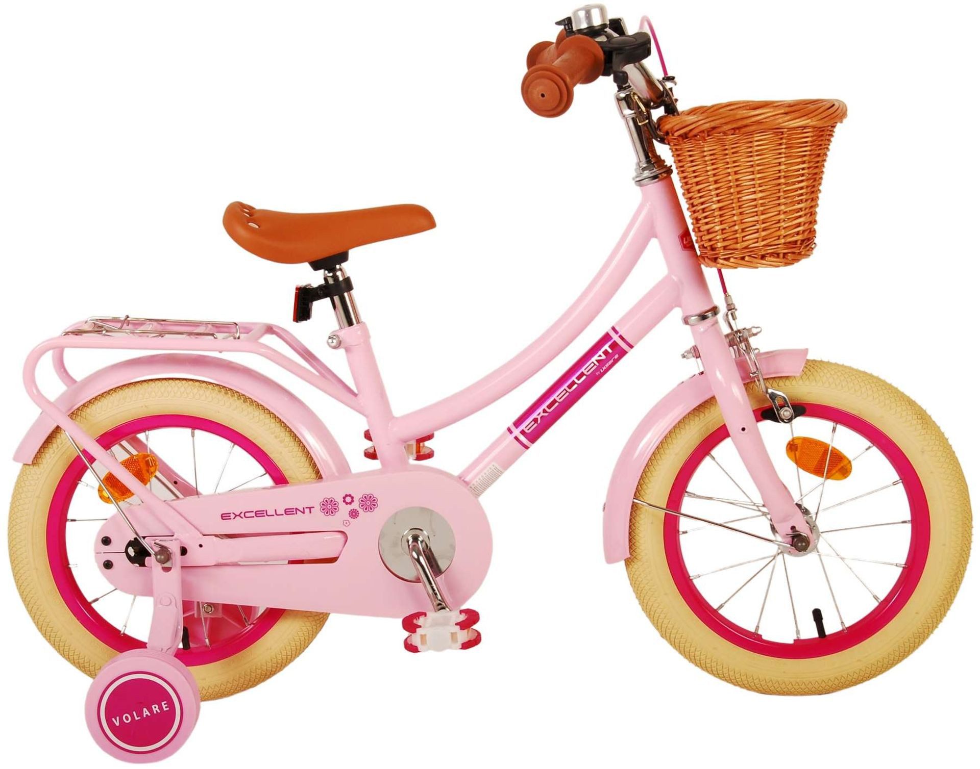 Volare Kinderfahrrad, 1 Gang, ohne Schaltung, Kinderfahrrad Excellent, 14 Zoll