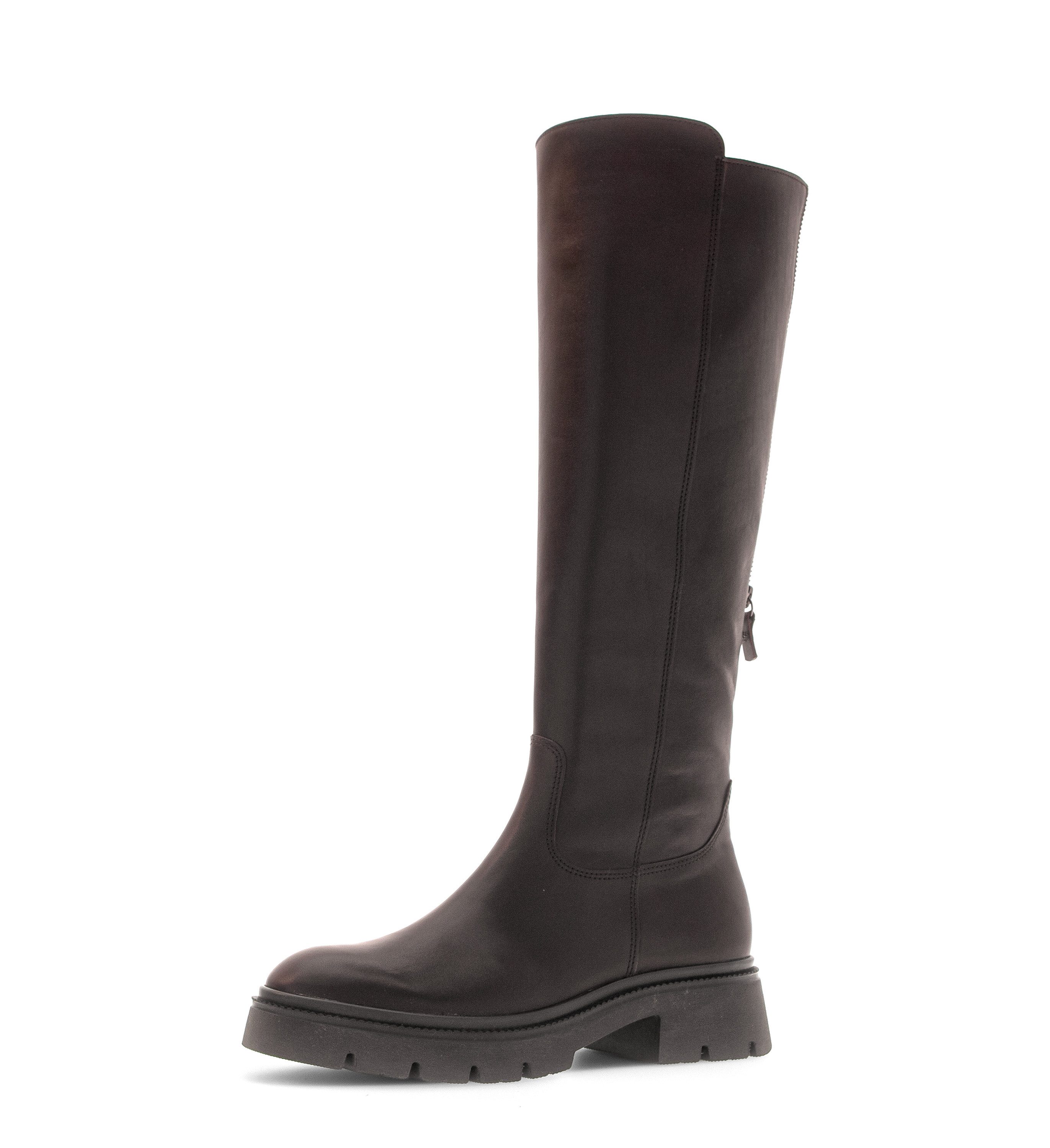Gabor Stiefel Blockabsatz, Langschaftstiefel mit Innenreißverschluss