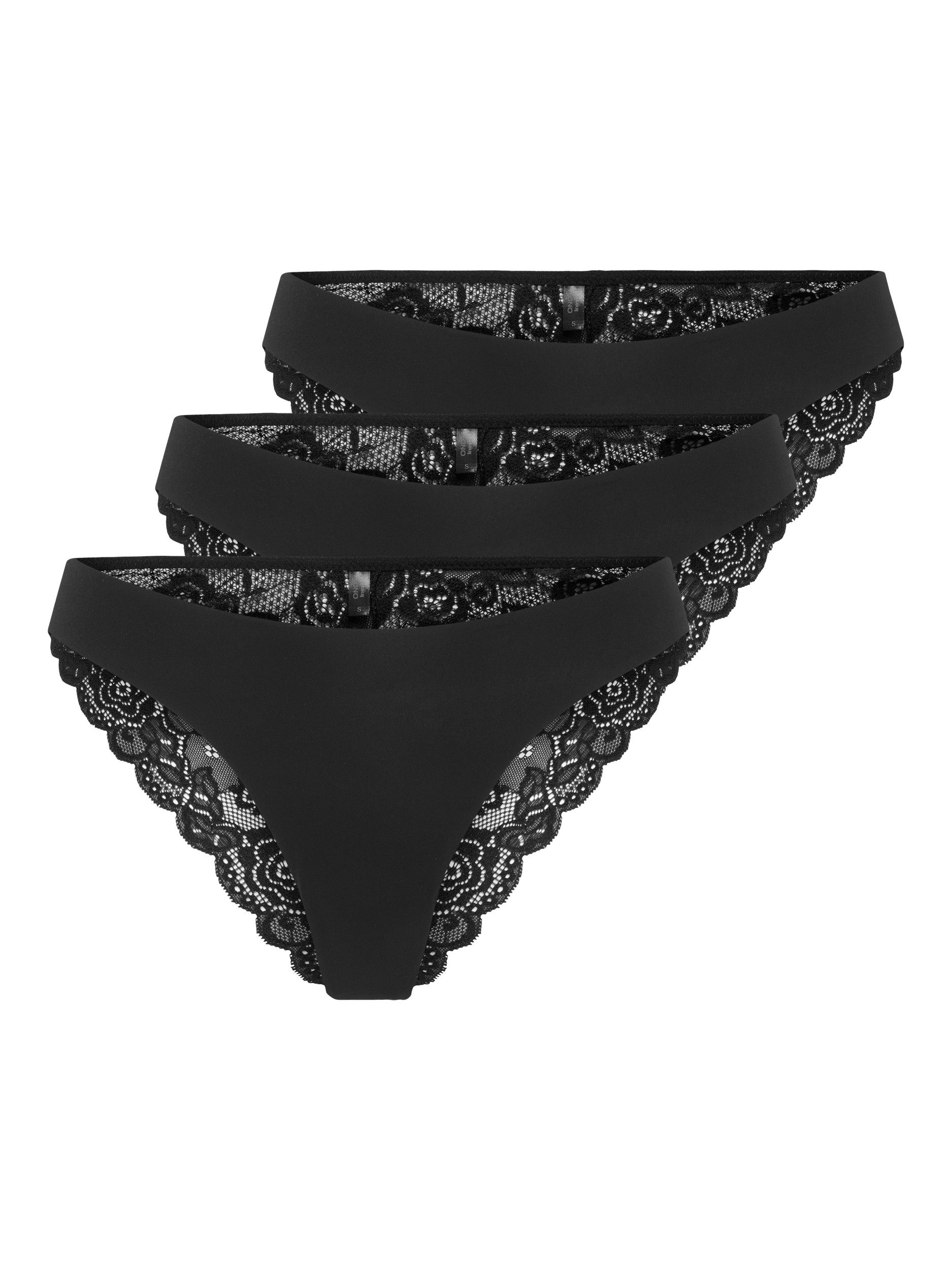ONLY Brasilslip ONLCHLOE LACE BRAZIL 3-PACK günstig online kaufen