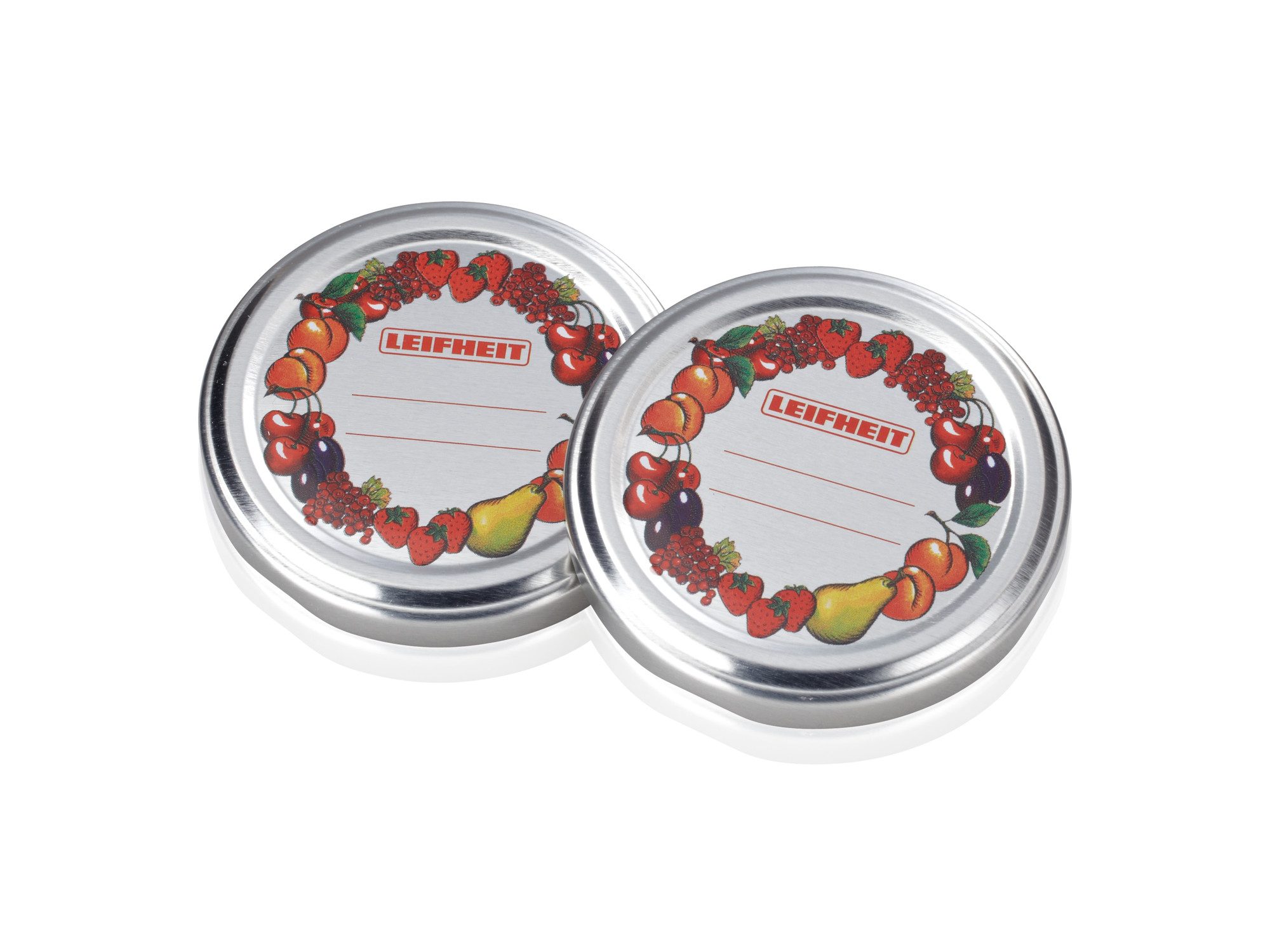 Leifheit Einmachglas Ersatzdeckel Sturzglas 235 ml, Metall, (10-tlg), Für Durchmesser 82mm und 235 ml Füllvolumen, zum Beschriften