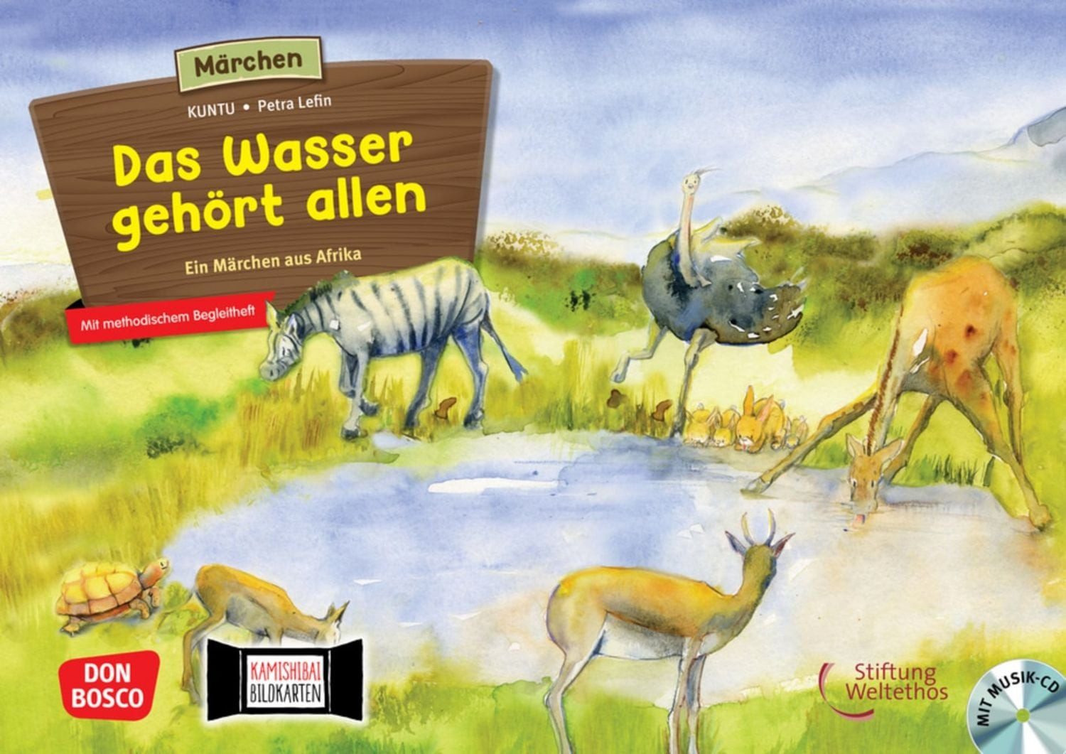 Das Wasser gehört allen. Ein Märchen aus Afrika, m. Audio-CD. Kamishib / KUNTU, Hansjörg Ostermayer