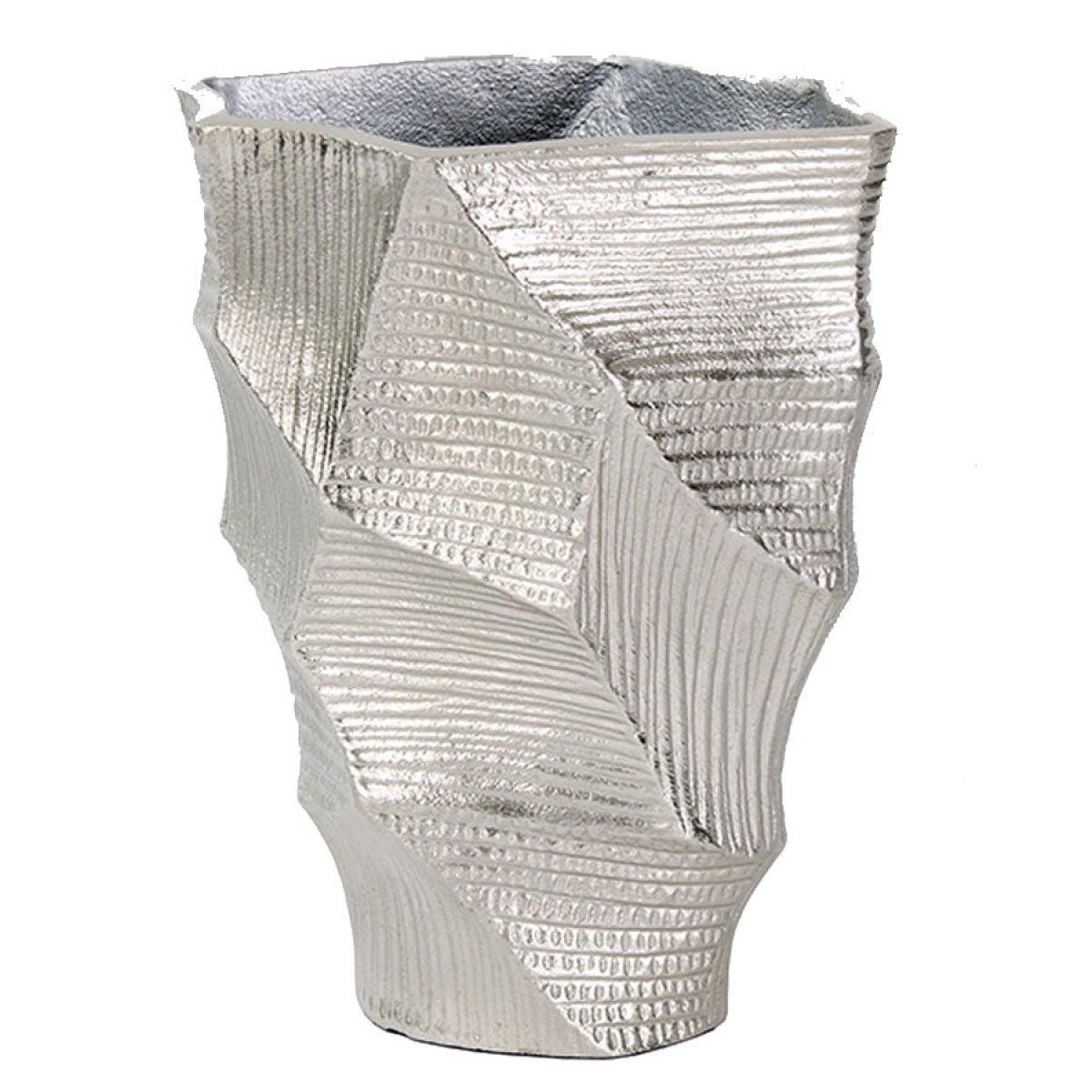 Lambert Dekovase Gefäß Vase Naoki Alu vernickelt (23cm)