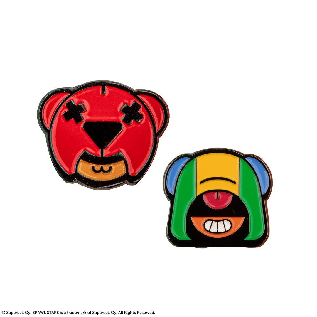 Cinereplicas Anstecknadel Set Brawl Stars Nita & Leon Pin Badge Set (2-teilig)