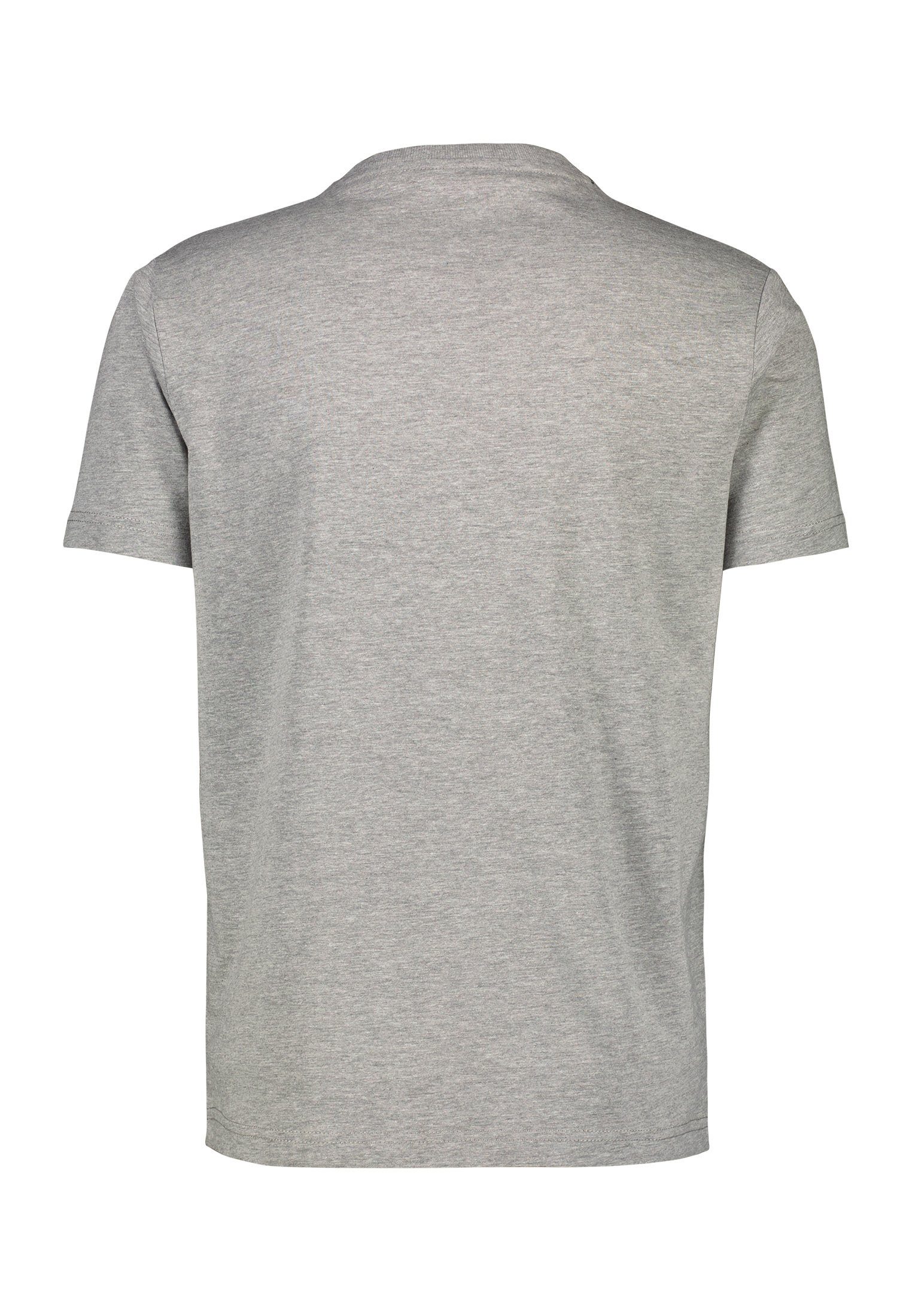 LERROS T-Shirt LERROS T-Shirt mit GREY MID MELANGE Frontprint