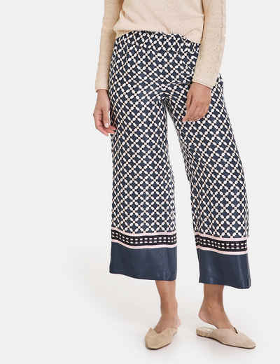 GERRY WEBER Stoffhose Gemusterte Hose MIRELA CULOTTE