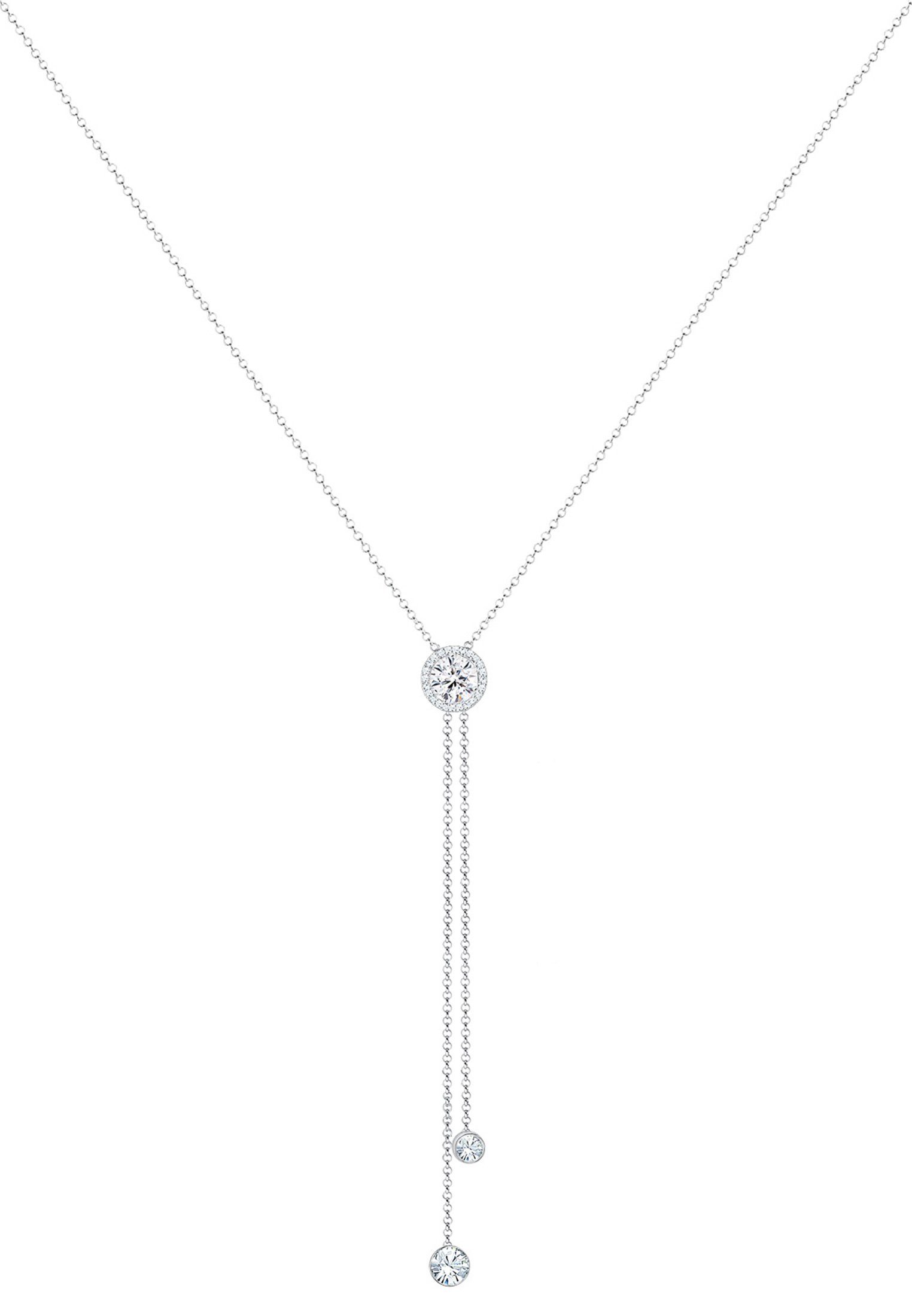 Elli Premium Kette mit Anhänger Y-Halskette Weiß 925 Sterling Silber, mit K günstig online kaufen