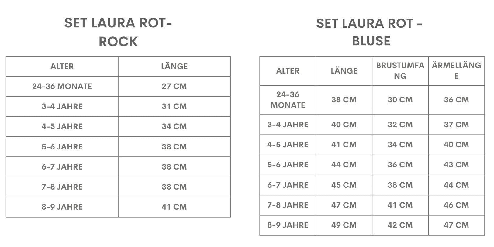 Parla Kids Shirt & Rock Set Laura - roter Rock mit Raffung und weißer Bluse mit roter Schleife