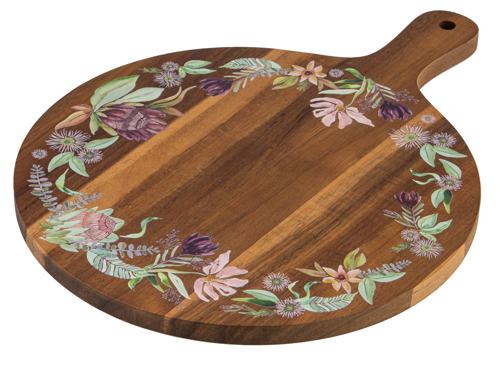Ladelle Servierbrett Leura Servierbrett rund 40cm, Akazienholz, (Platten)