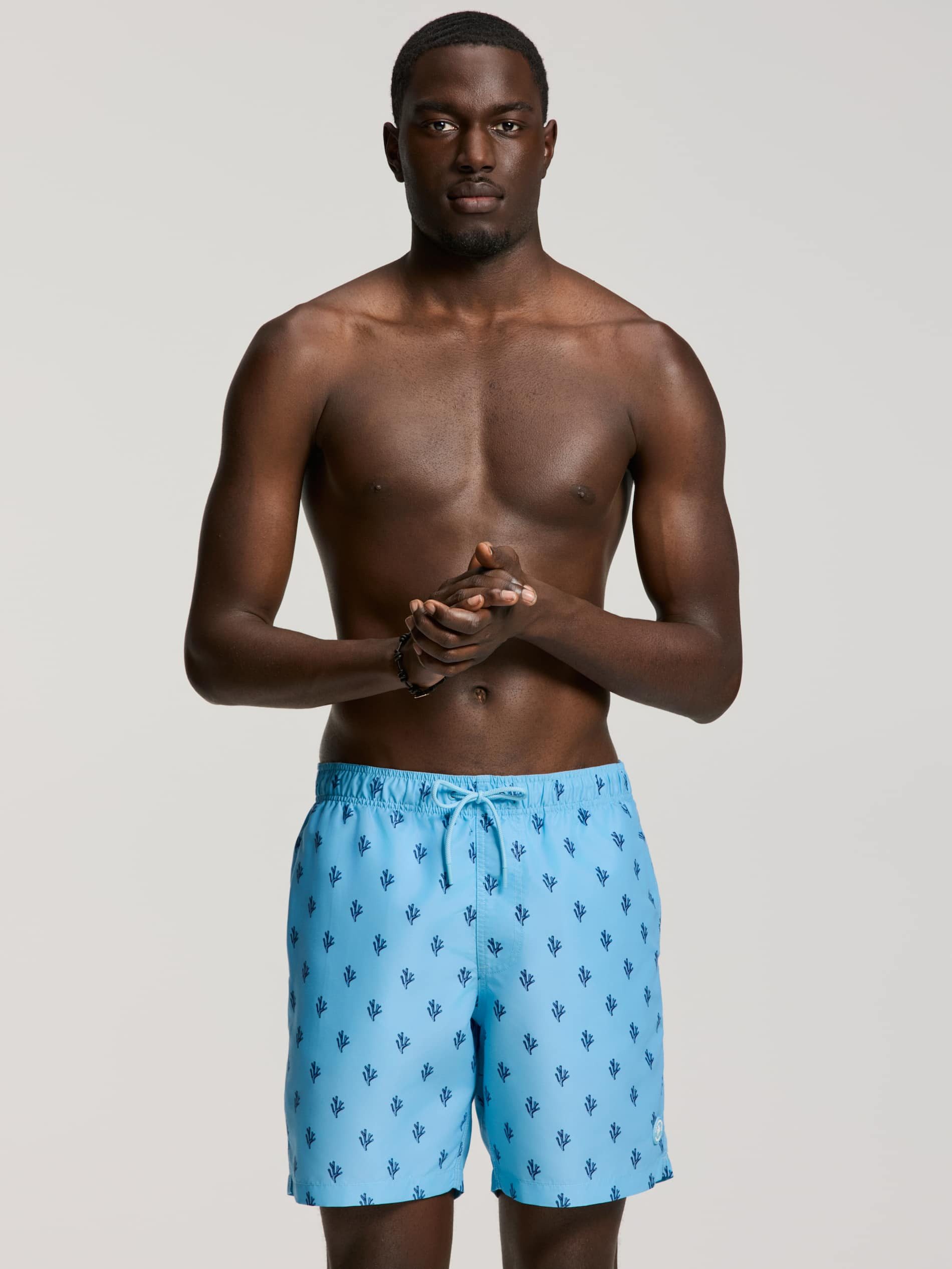 Shiwi Badehose Herren Badeshort 7 inch sketched coral