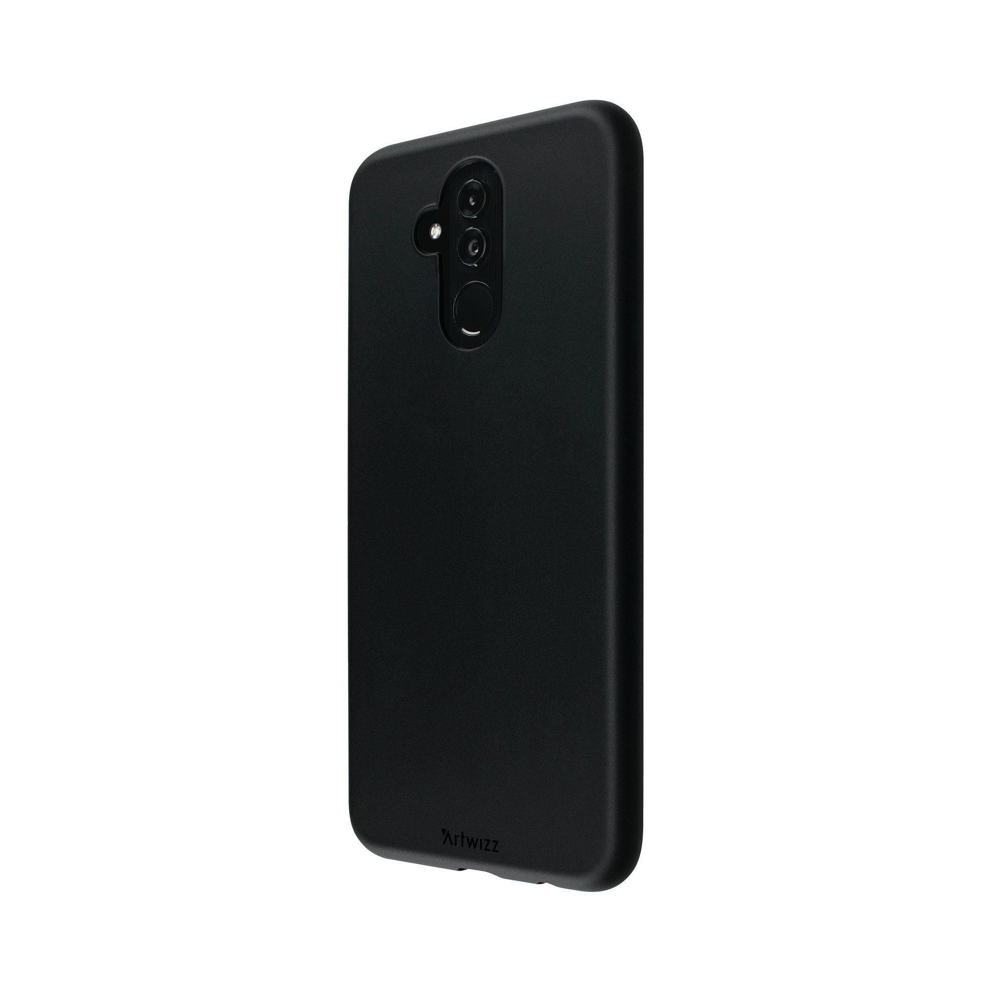 Artwizz Smartphone-Hülle Artwizz TPU Case - Artwizz TPU Case - Ultra dünne, elastische Schutzhülle mit matter Rückseite für Mate 20 Lite, Schwarz