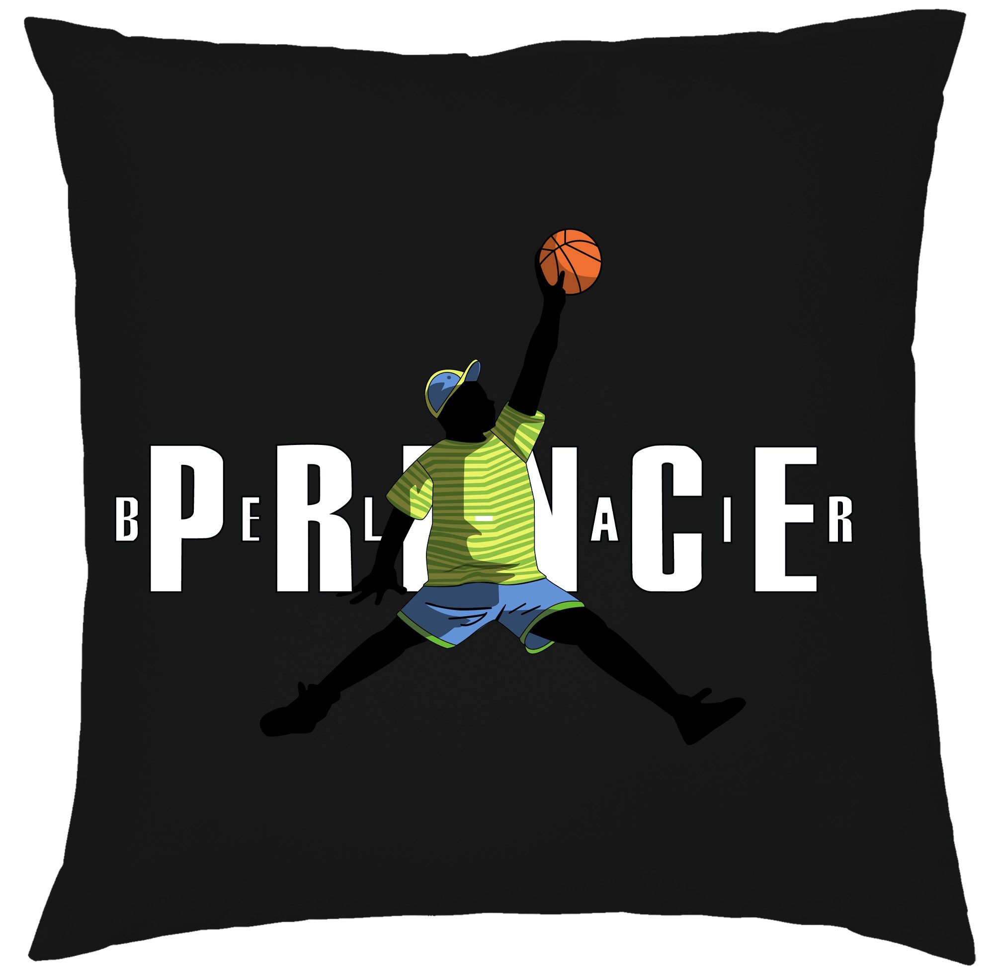Blondie & Brownie Dekokissen Fresh Prince Bel Air Will Basketball Kissen mit Füllung Schwarz