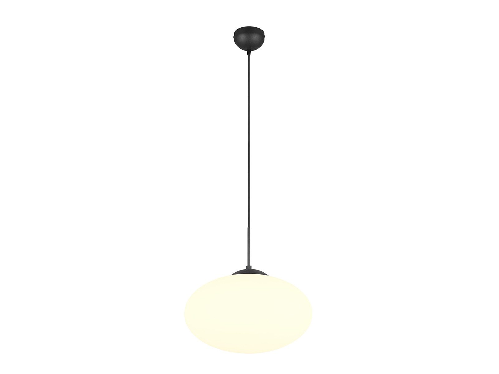 TRIO Leuchten LED Pendelleuchte, Dimmfunktion, LED wechselbar, Warmweiß, groß-e Glas-kugel Lampe über-n Esstisch & Couchtisch hängend Ø 40cm