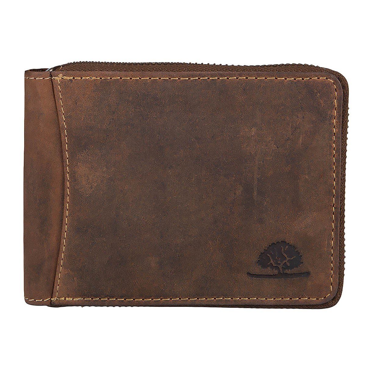 Greenburry Geldbörse Vintage Leder Reißverschluss Geldbörse 1666-25 günstig online kaufen