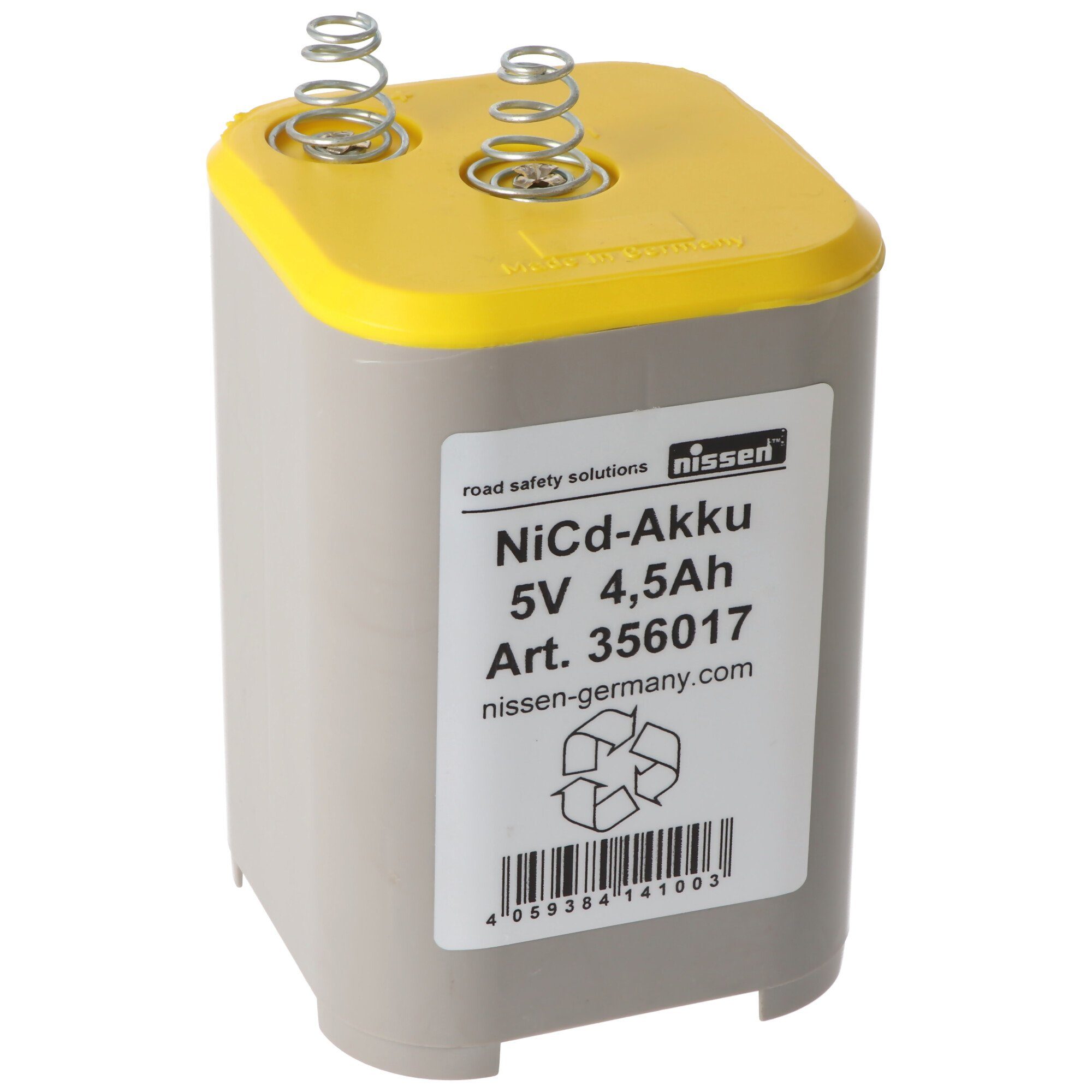 5 Nissen Nissen 4,5Ah NiCd Akku Original Akku Volt 4R25 Made Nickel-Cadmium Akku