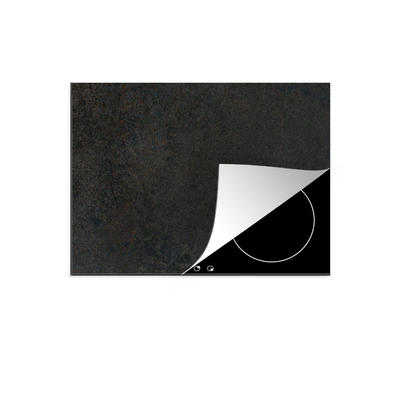 MuchoWow Herdblende-/Abdeckplatte Industriell - Beton - Grau - Induktionskochfeld - Induktionsschutz, Vinyl, (1 tlg), 70x52 cm, Mobile Arbeitsfläche nutzbar, Ceranfeldabdeckung
