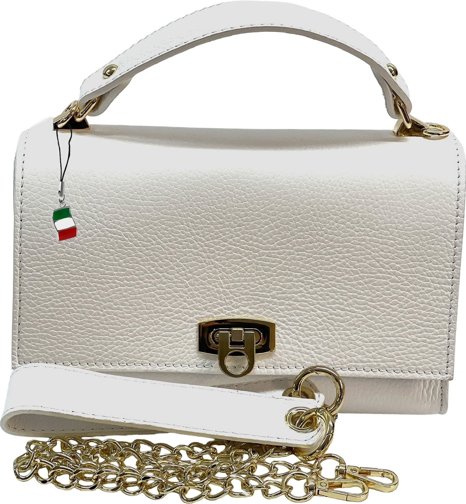Handtasche Florence Damen Handtasche Echtleder weiß