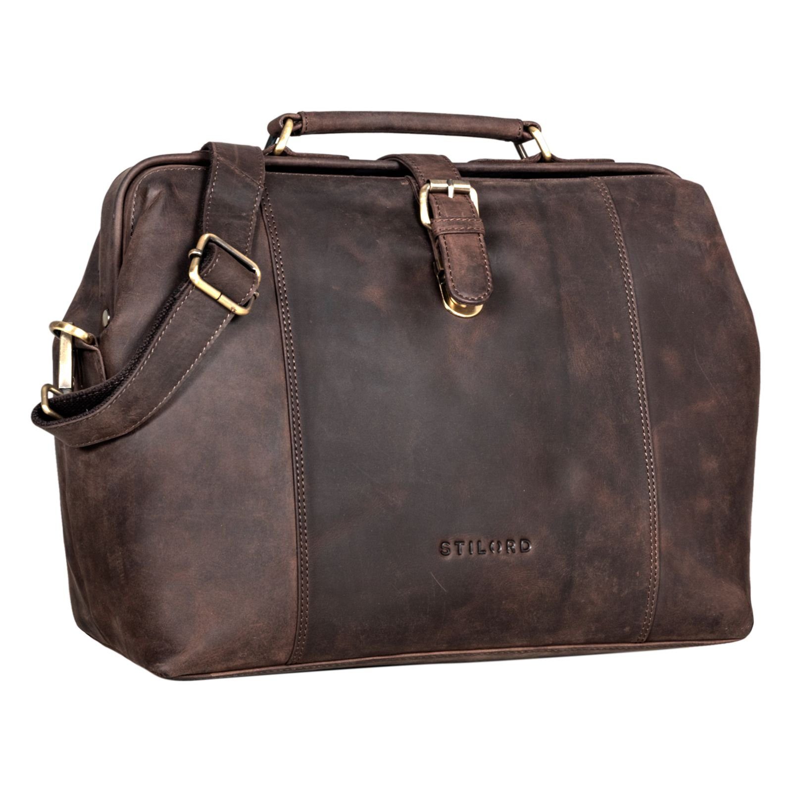 STILORD Aktentasche STILORD "Johannes" Vintage Arzttasche Leder