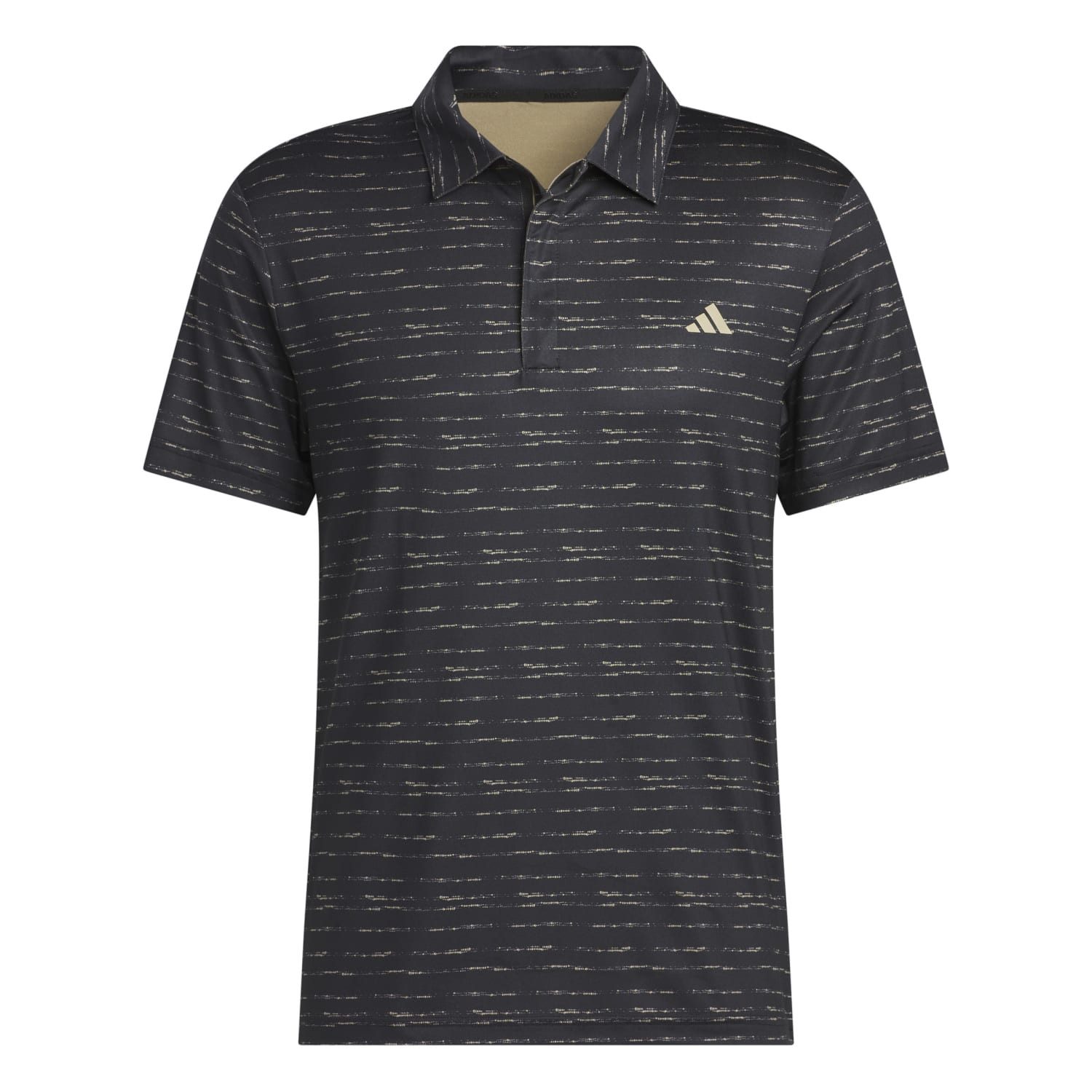 Poloshirt Adidas Golf Polo Stripe Zipper Schwarz/Gold Herren