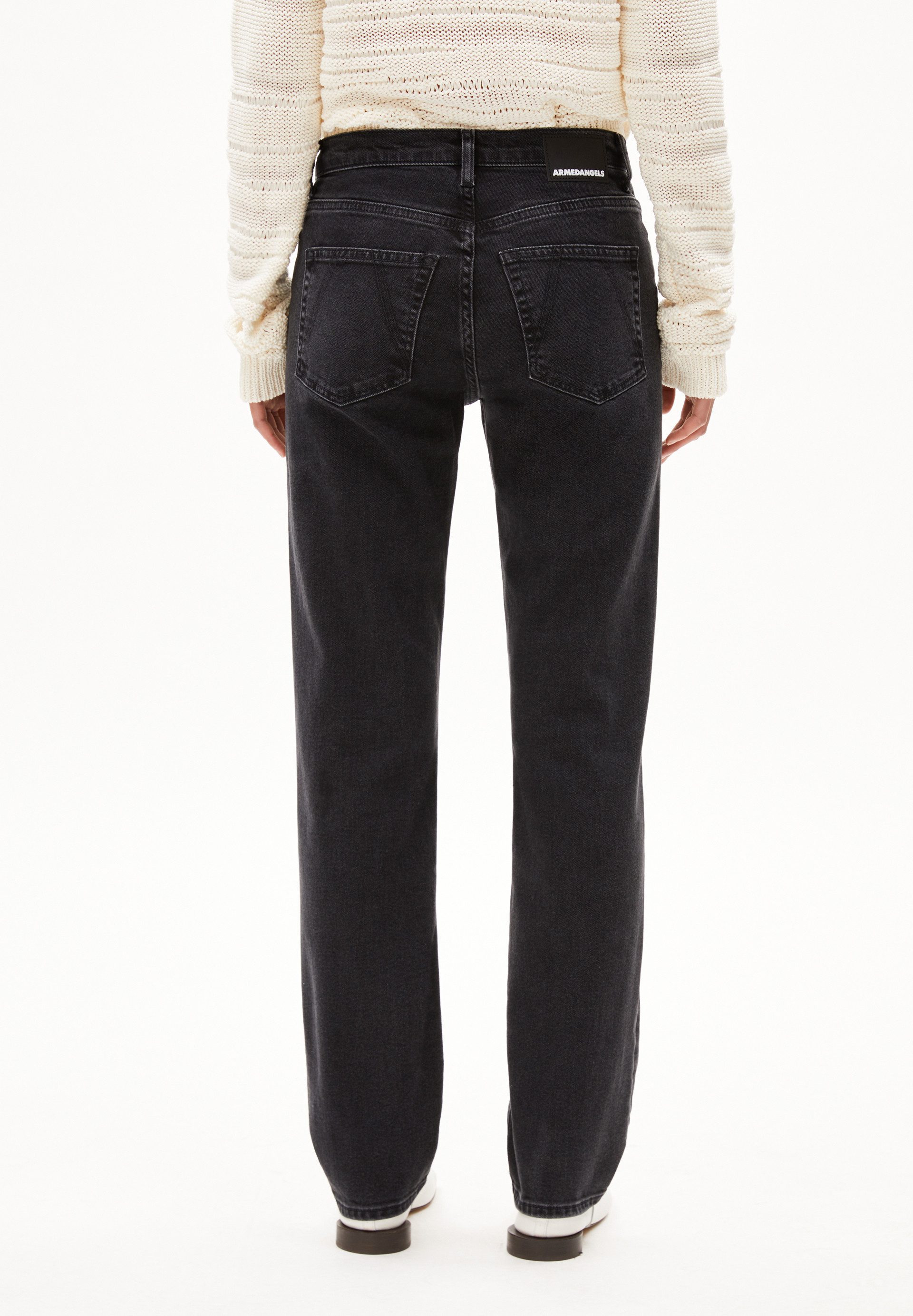 Armedangels Straight-Jeans CARENAA (Comfort-Stretch, Slim Fit) Mid waist