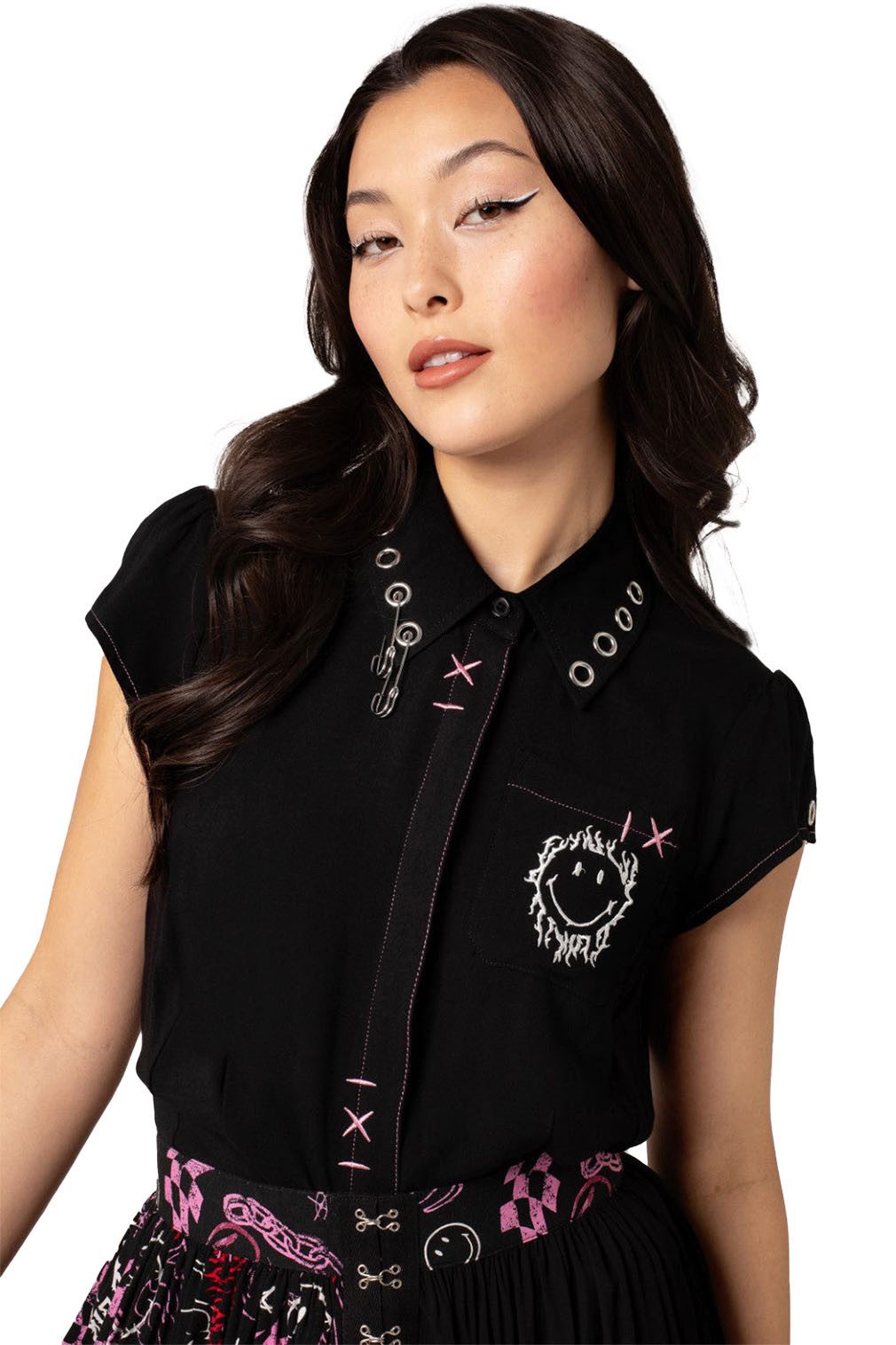 Hell Bunny Blusenshirt Dylan Shirt günstig online kaufen