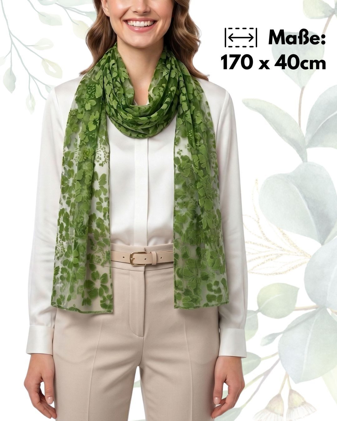 dy_mode Halstuch Damen Schal mit transparenten Details Halstuch Frühlingsschal, transparente Stellen, Ausbrenner-Optik, In Unifarben