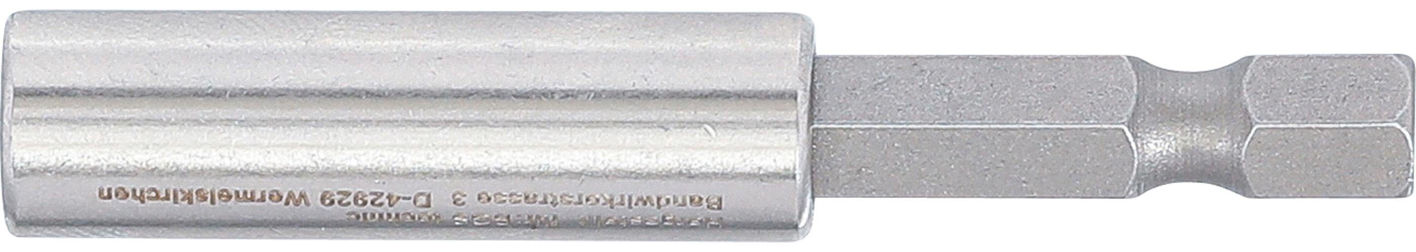 Magnetischer technic 6,3 Ratschenringschlüssel mm mm Bithalter, (1/4), BGS stark, Abtrieb extra Außensechskant 60