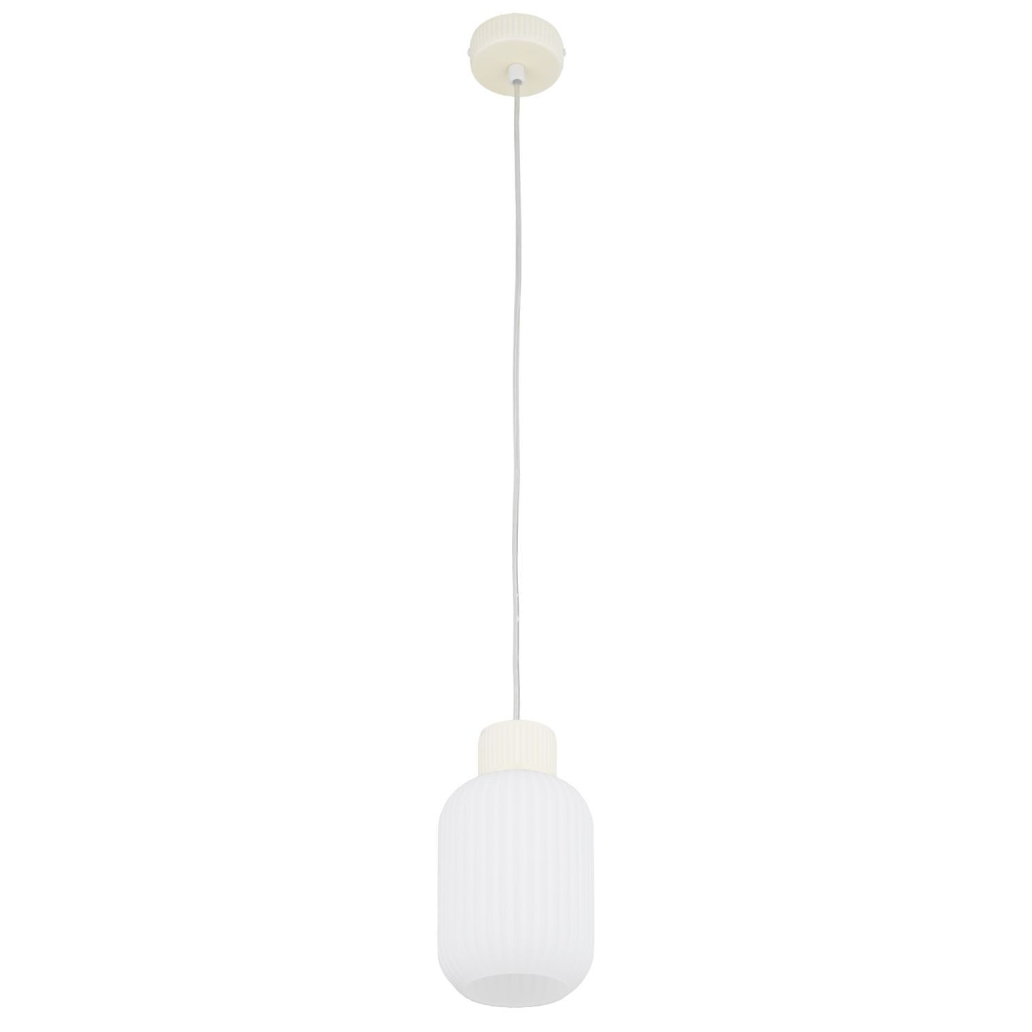Licht-Erlebnisse Pendelleuchte MADOS, ohne Leuchtmittel, Keramik H: max. 170 cm D: 14 cm rund E27 Modern