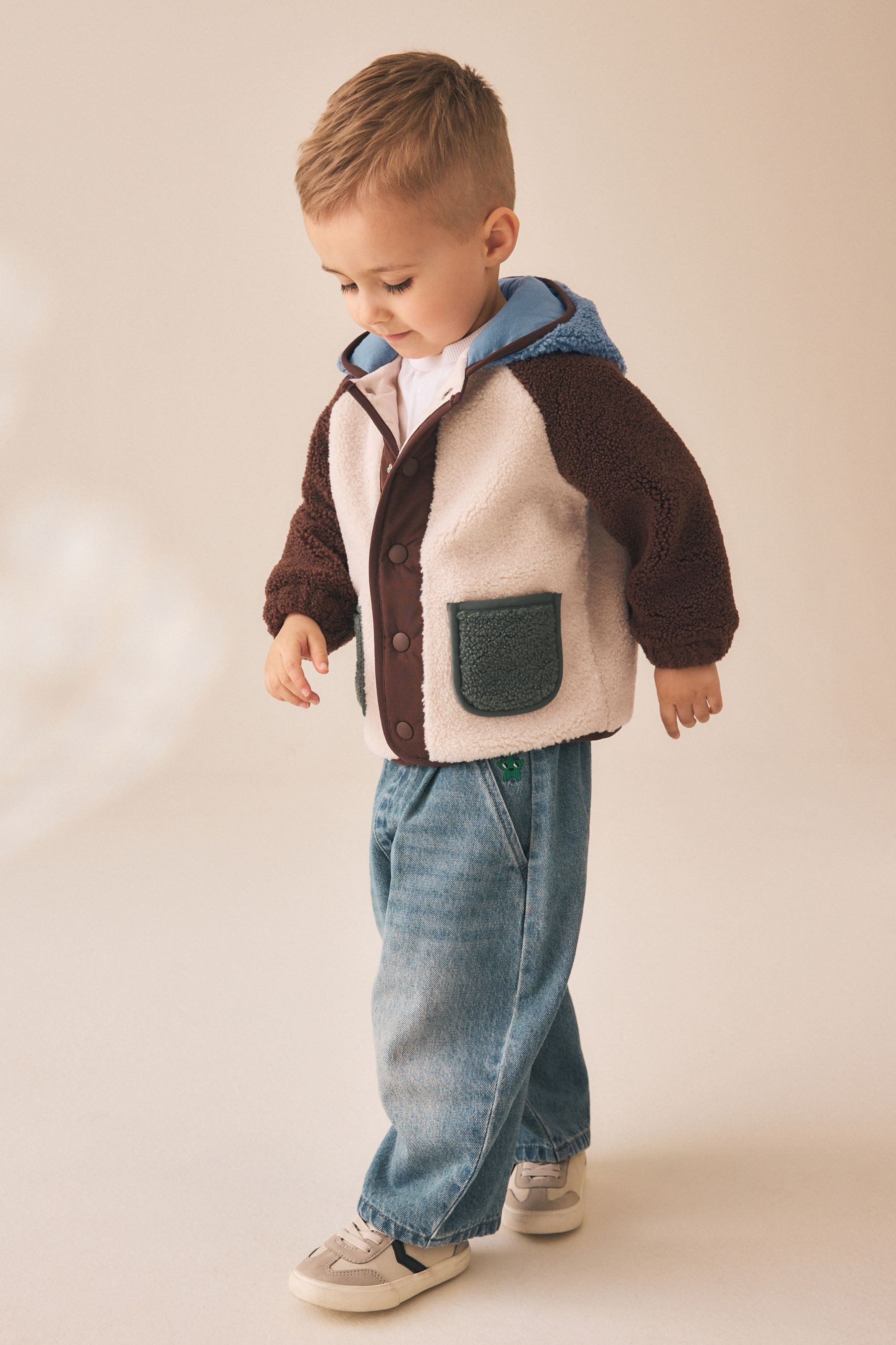 Next Kapuzenfleecejacke Fleecejacke mit Kapuze (1-St) – Bild 4 von 5
