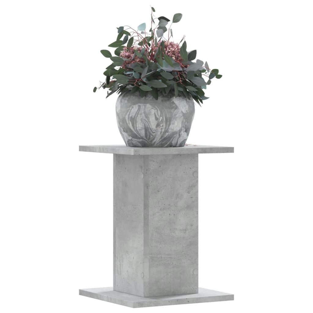 vidaXL Blumenständer Pflanzenständer 2 Stk. Betongrau 30x30x40 cm Holzwerkstoff (1 St)