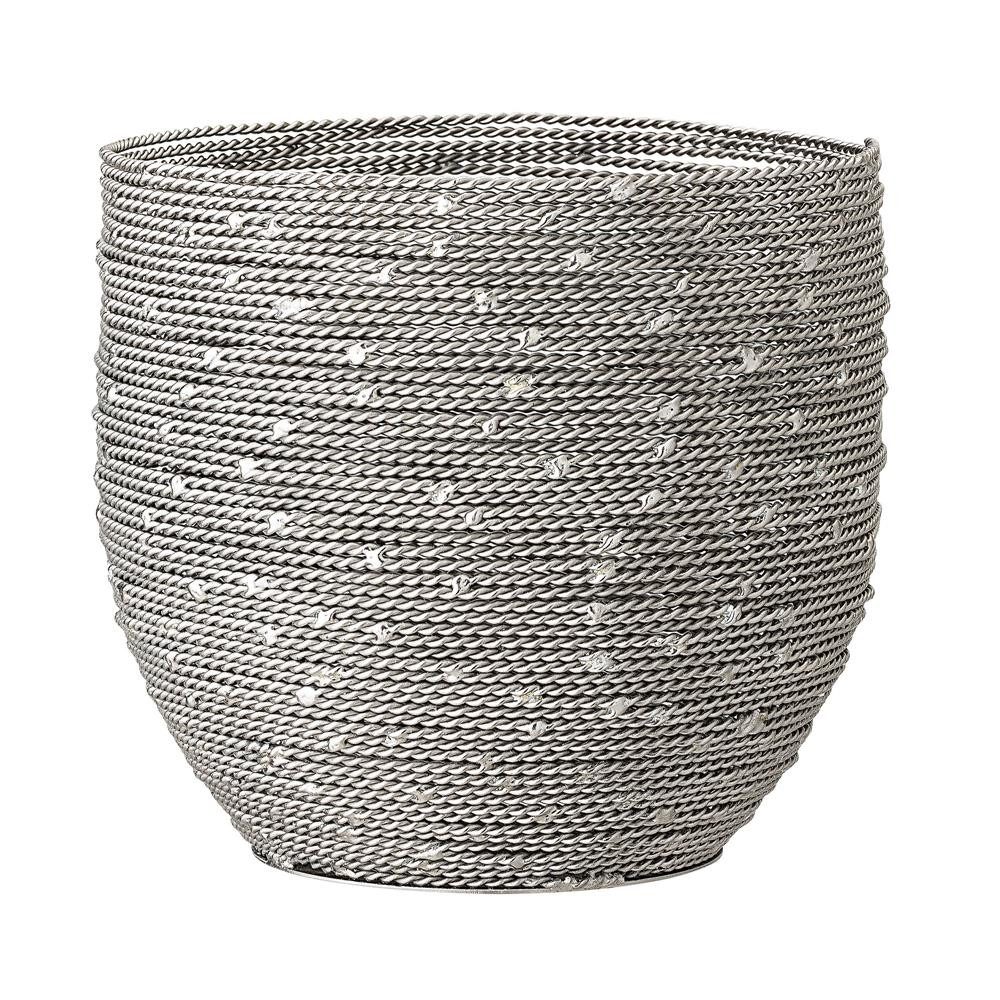Bloomingville Teelichthalter Votive, Silber, Metall - 14xH13 cm, stylisches Windlicht
