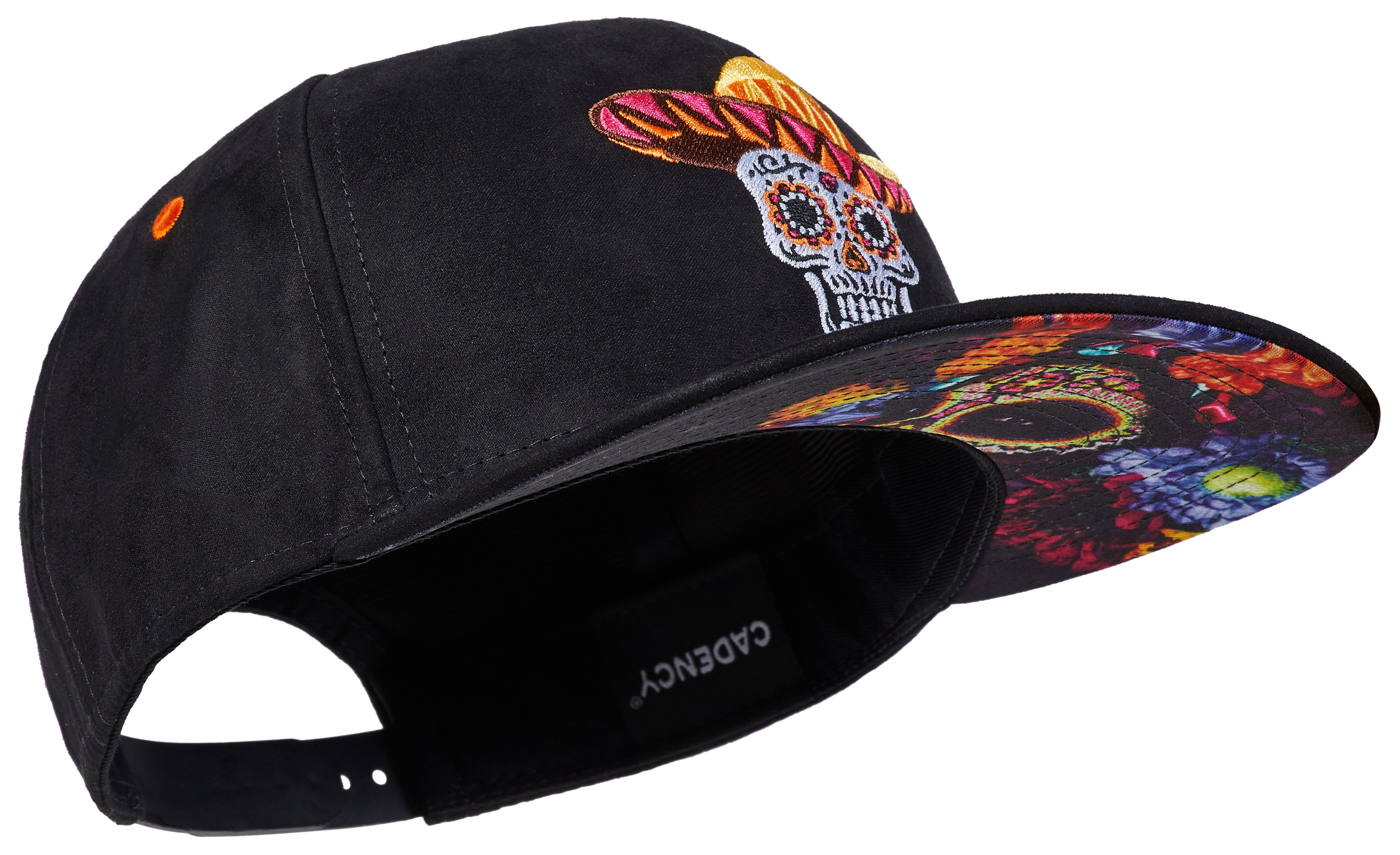 Cadency Snapback Cap Fiesta de los Muertos Basecap mit geradem Schirm, Einheitsgröße, Unisex