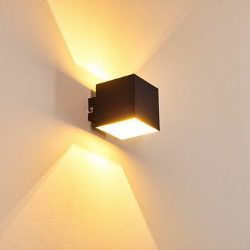 hofstein Wandleuchte »Riccio« Wandlampe aus Metall in Schwarz/Weiß, ohne Leuchtmittel, 2700 Kelvin, moderne mit Lichteffekt, 1xG9, Cube/Innen mit Up & Down-Effekt