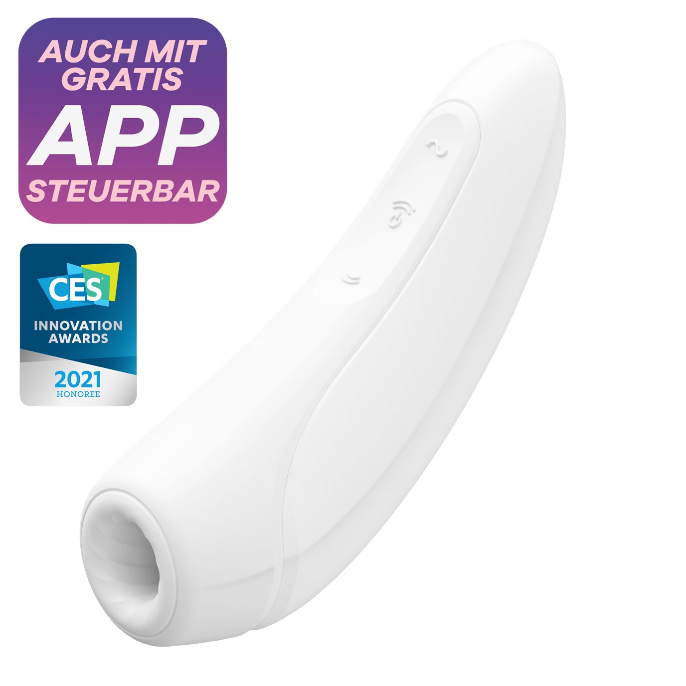 Satisfyer Klitoris-Stimulator Satisfyer 'Curvy Druckwellenvibrator App mit Connect App', 1 (13,5cm)