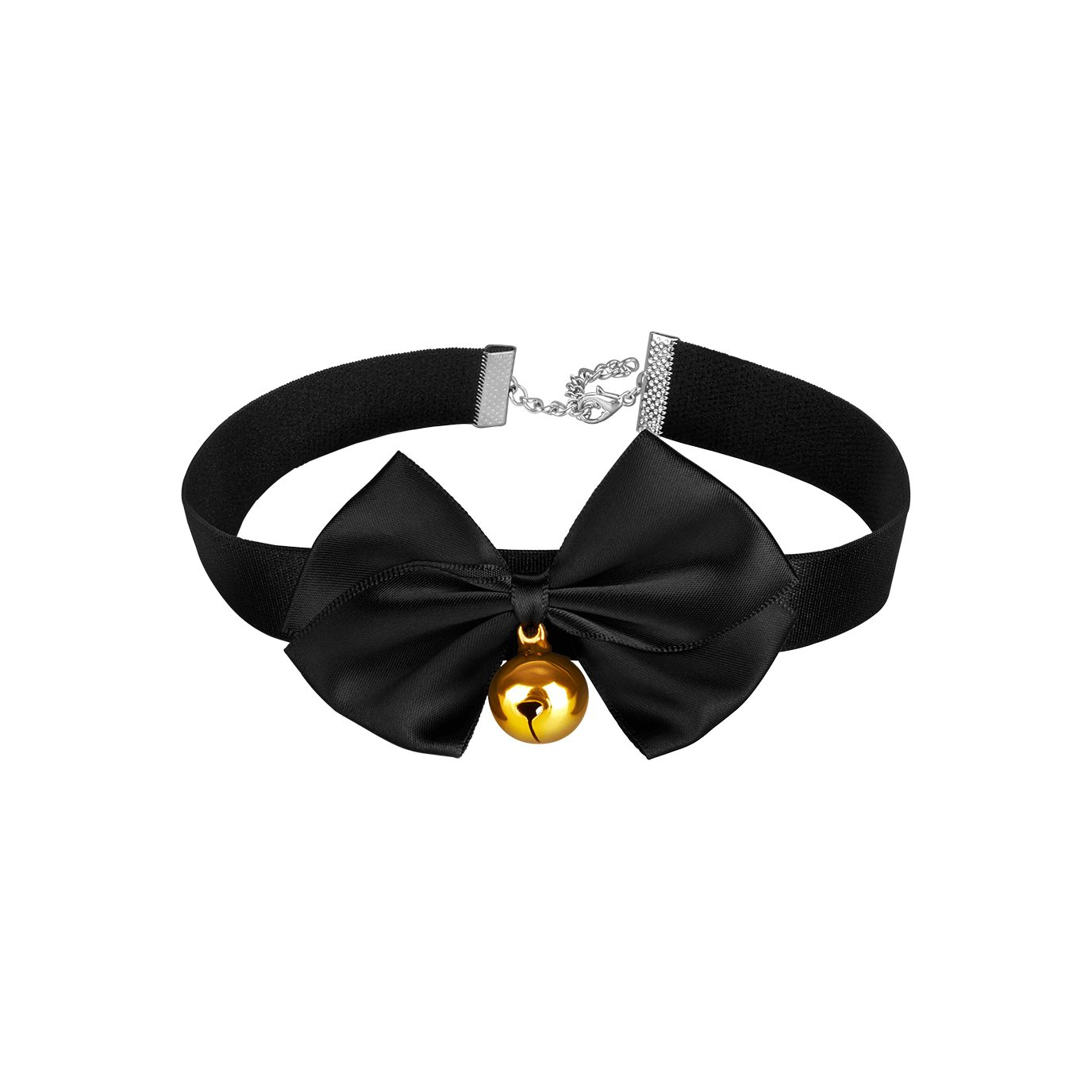 EIS Erotik-Halsband EIS Halsband, glänzende Optik, größenverstellbar, goldenes Glöckchen