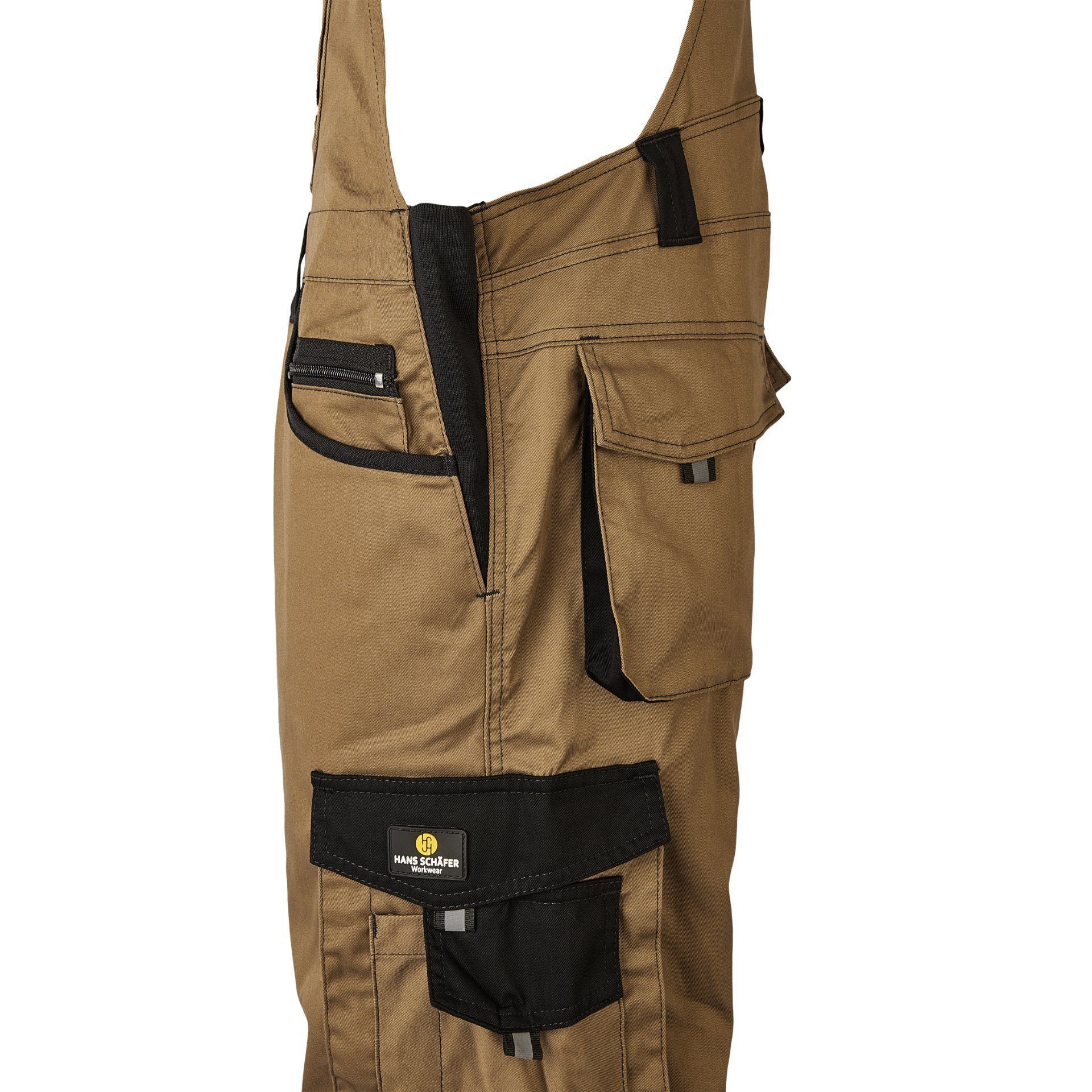 Hans Schäfer Workwear Arbeitslatzhose Professional Latzhose - Sand - Gr: 27 – Bild 5 von 5