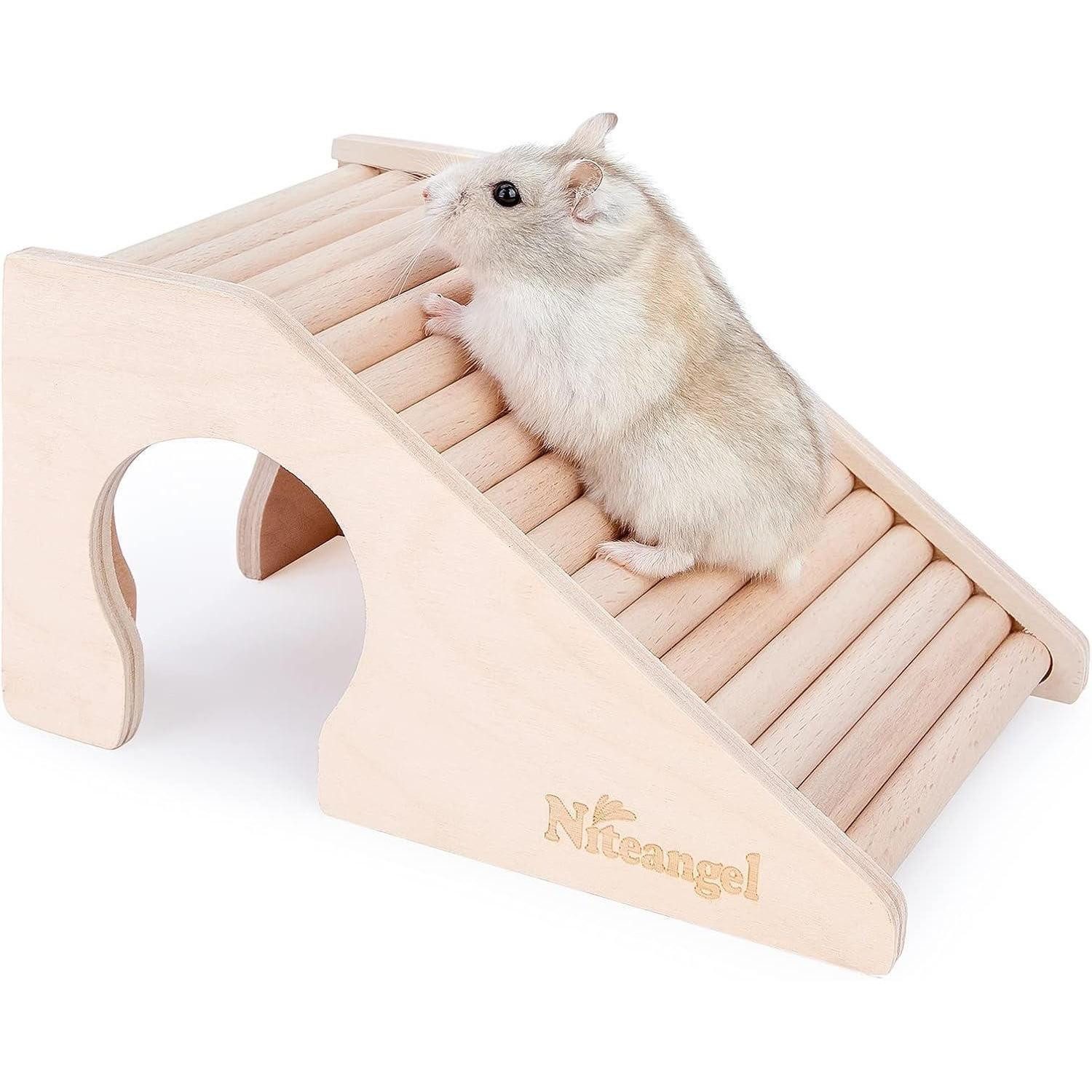 LuxusKollektion Nagerhaus Hamsterhaus Trapezform Kletterleiter Hamsterhütte in Trapezform