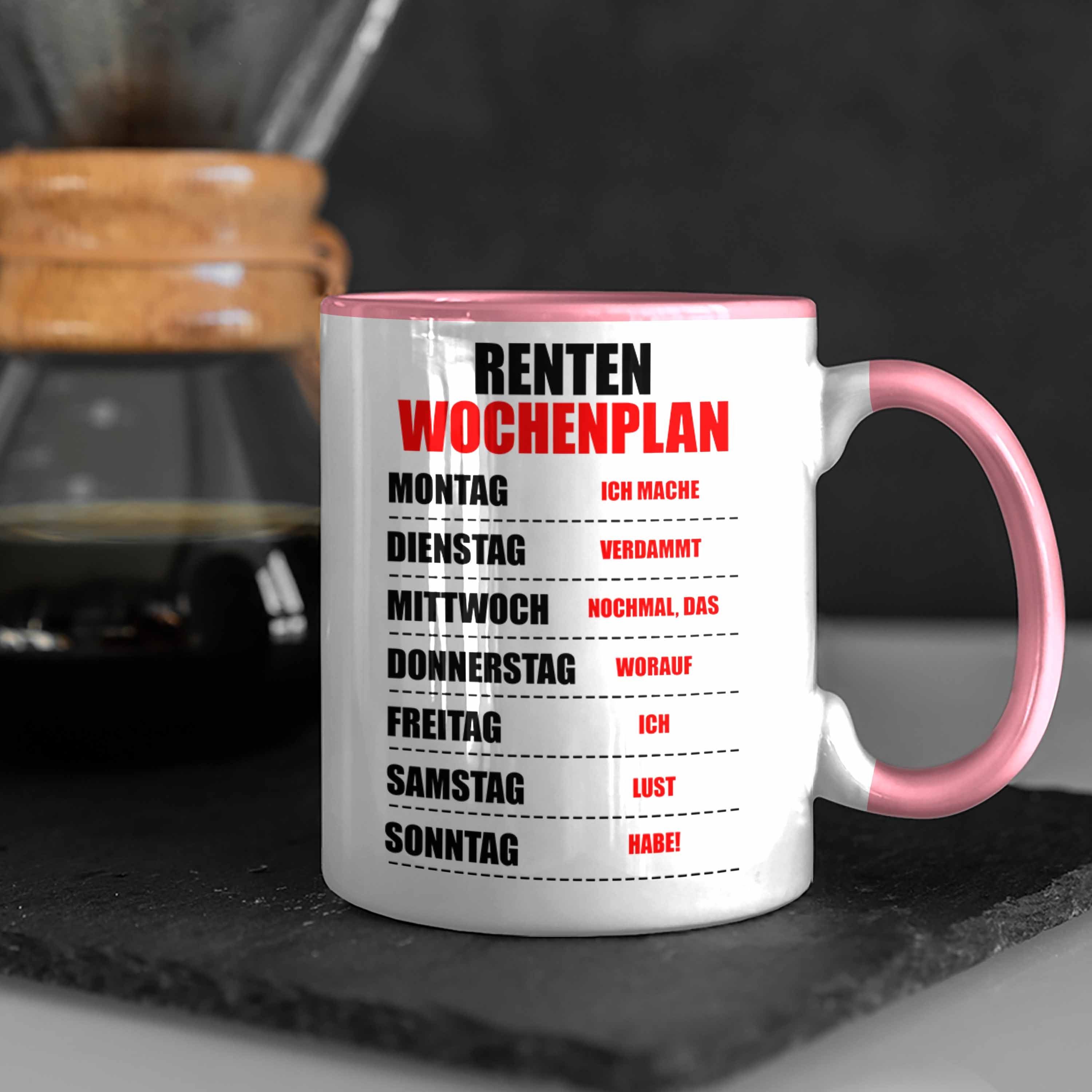 Tasse Renter Rente Mann - Trendation Trendation Abschied für Rentnerin Renteneintritt Lustig Tasse Geschenk Rosa Frau Spruch Ruhestand