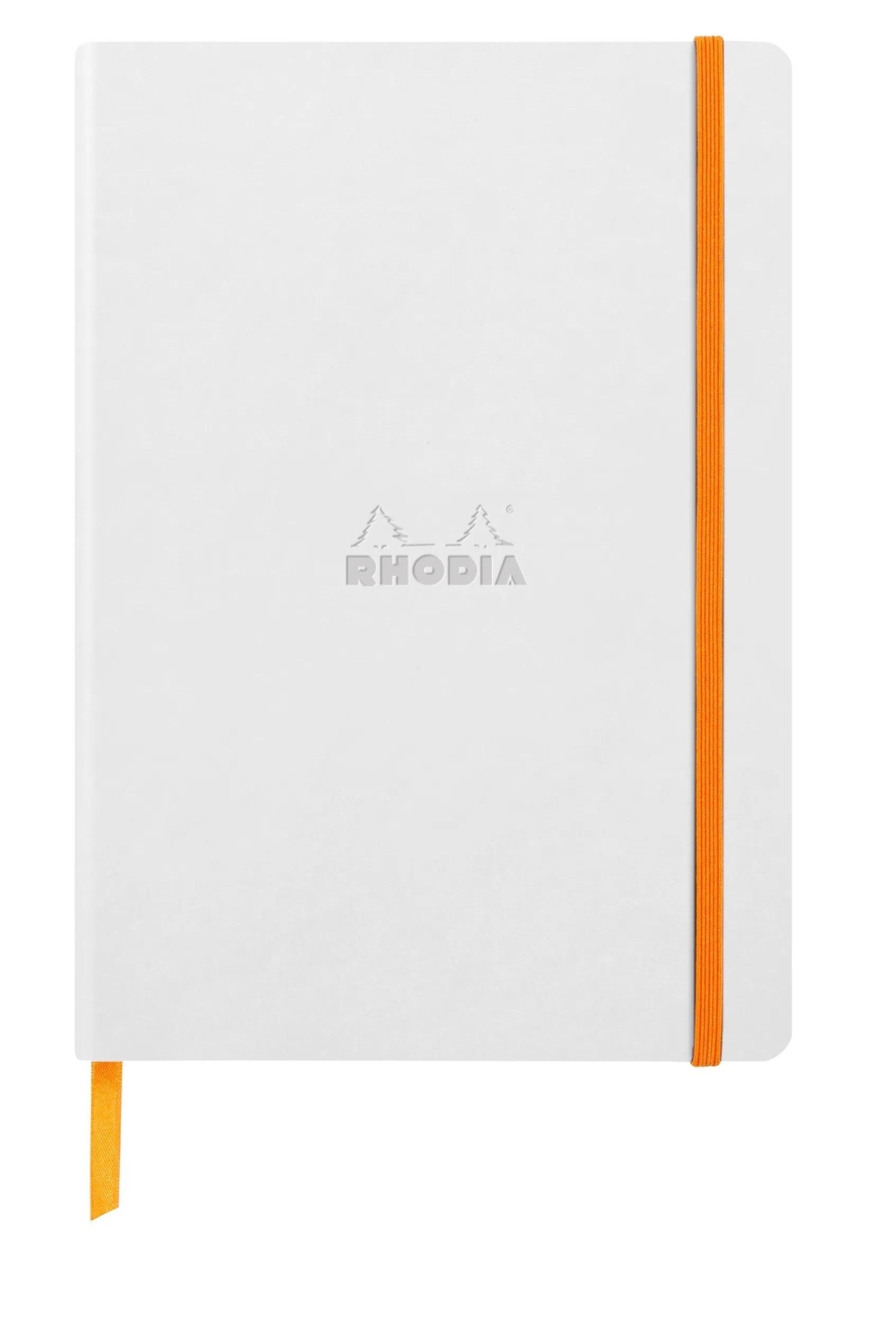 Rhodia Einsteck-Fotoalbum Notizbuch A5 Softcover, 80 Bl 90g, dot/punktkariert, Weiß 117480C, Buch geleimt