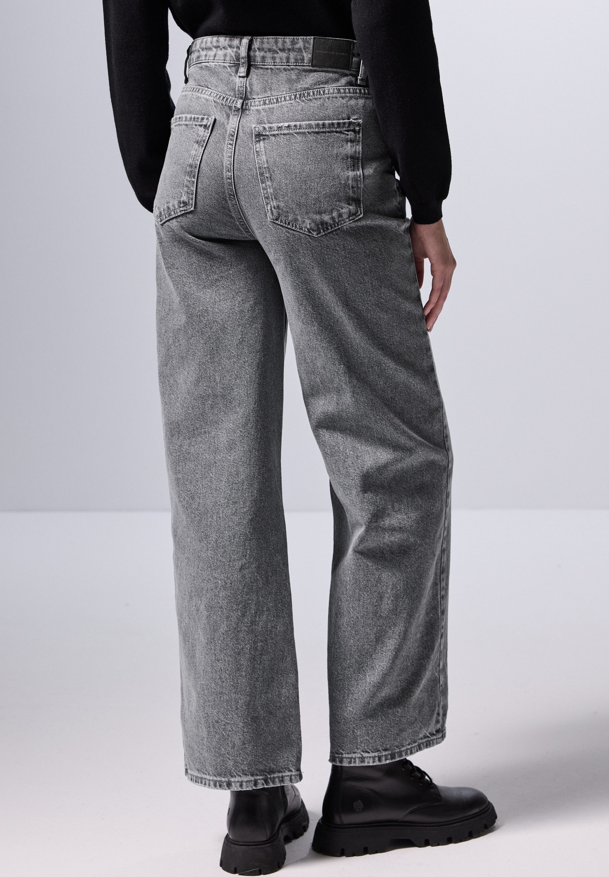 STREET ONE STUDIO Loose-fit-Jeans aus Baumwolle günstig online kaufen