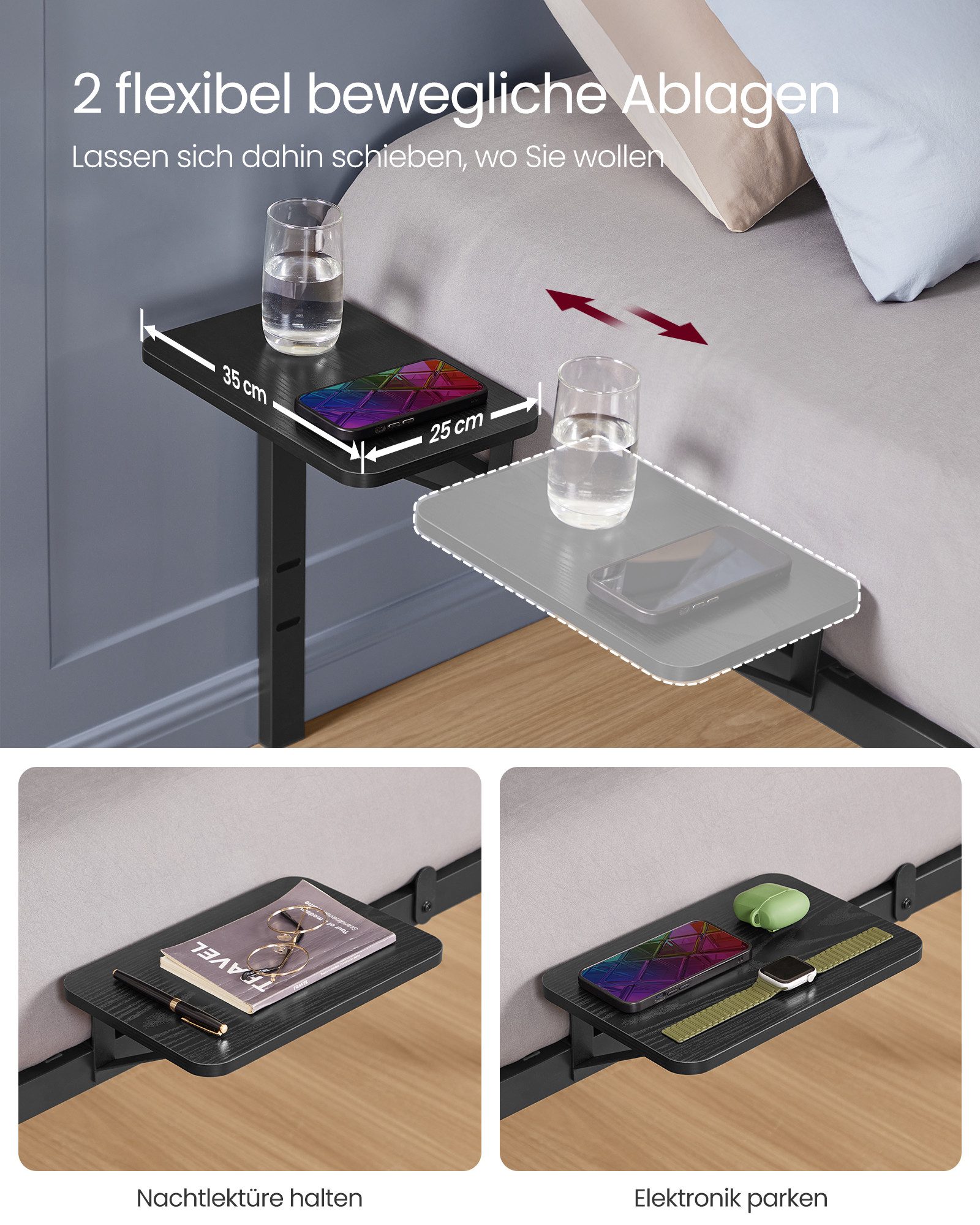 VASAGLE Bettgestell (90 x 200 cm), günstig online kaufen