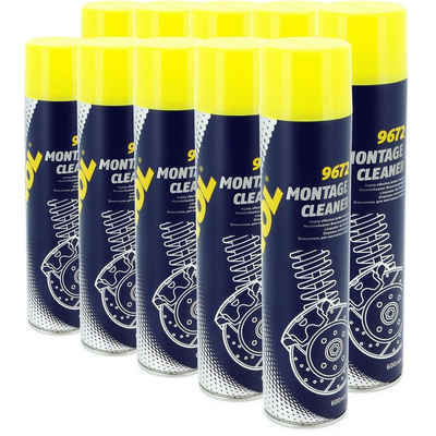 Mannol 10x Bremsenreiniger Montage Cleaner 600 ml Typ 9672 Auto-Reinigungsmittel (10 Flaschen Bremsenreiniger Typ 9672)