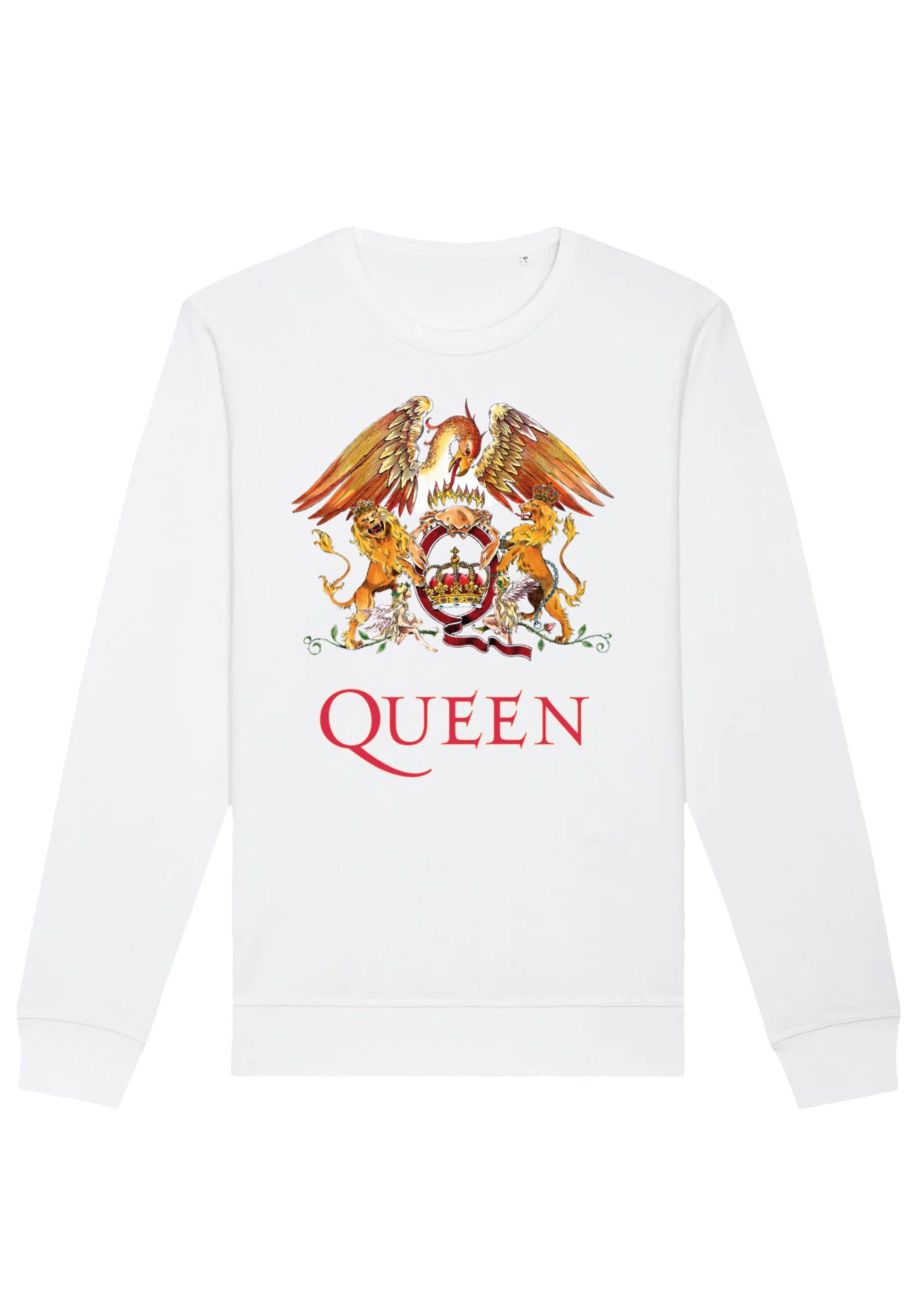 F4NT4STIC Classic weiß Print Sweatshirt Crest Queen