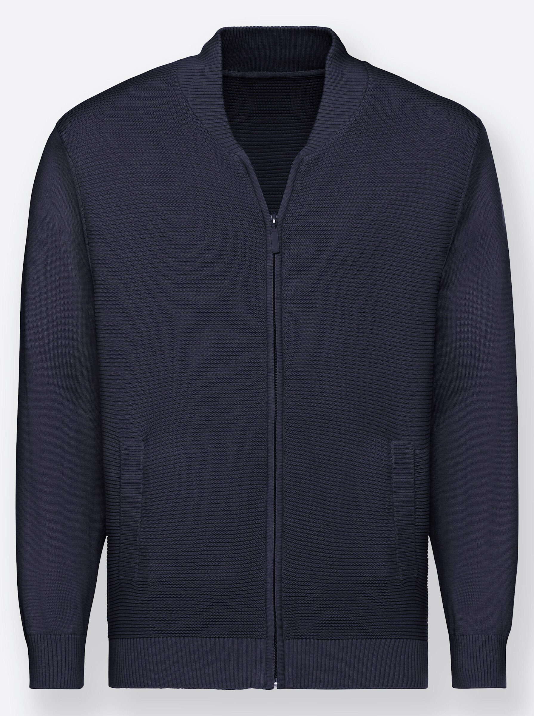 Witt Strickjacke Strickjacke Langarm Rippoptik, Struktur
